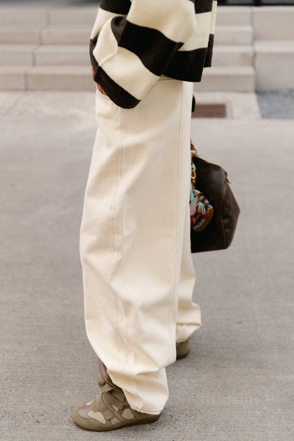 Arden barrel pants almond oil