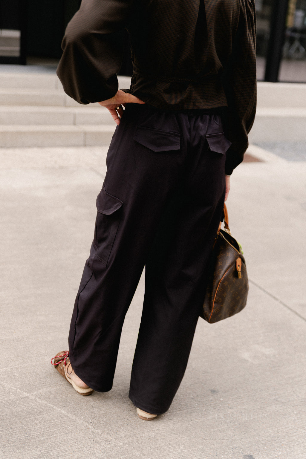 Alyna cargo pants aubergine