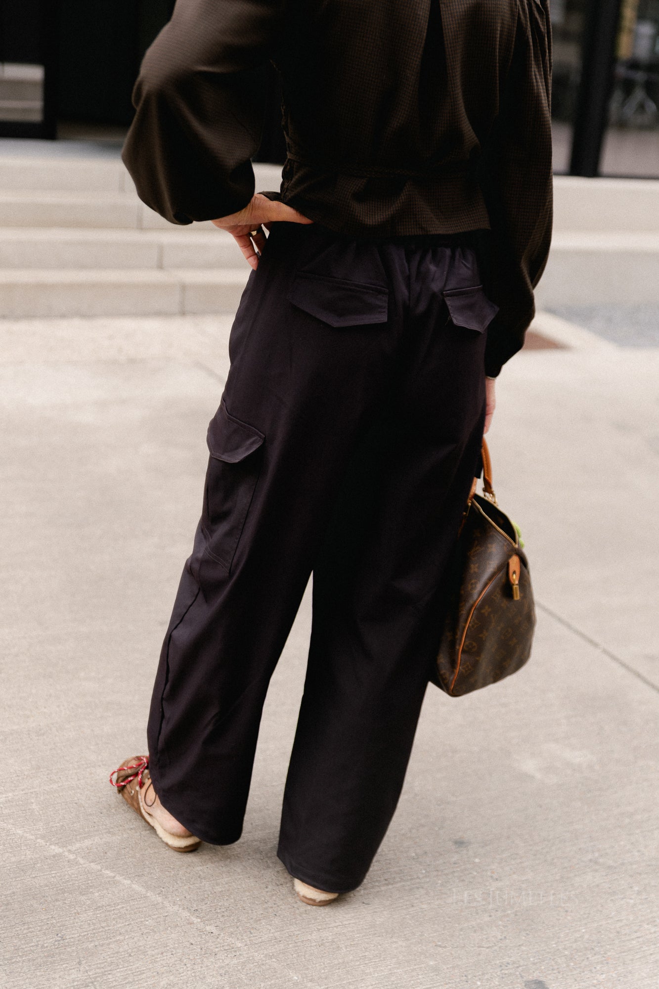 Alyna cargo pants aubergine