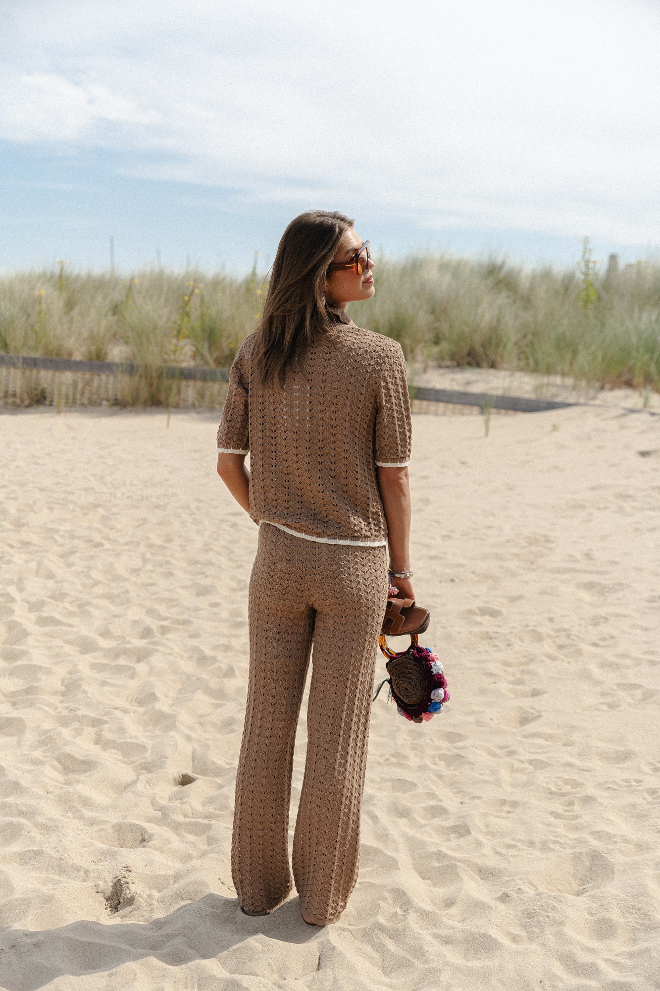 YASJune HW pantalon en tricot à la cheville oeil de tigre