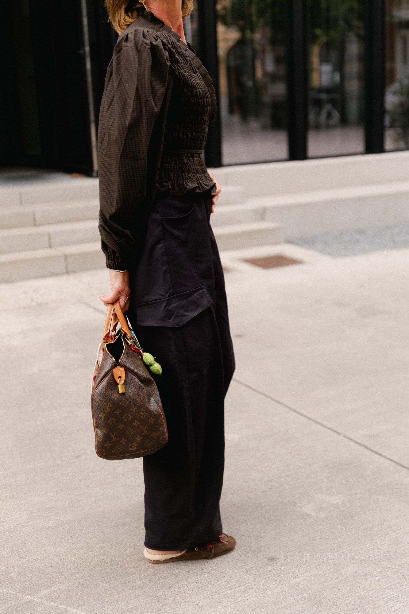 Alyna cargo pants aubergine