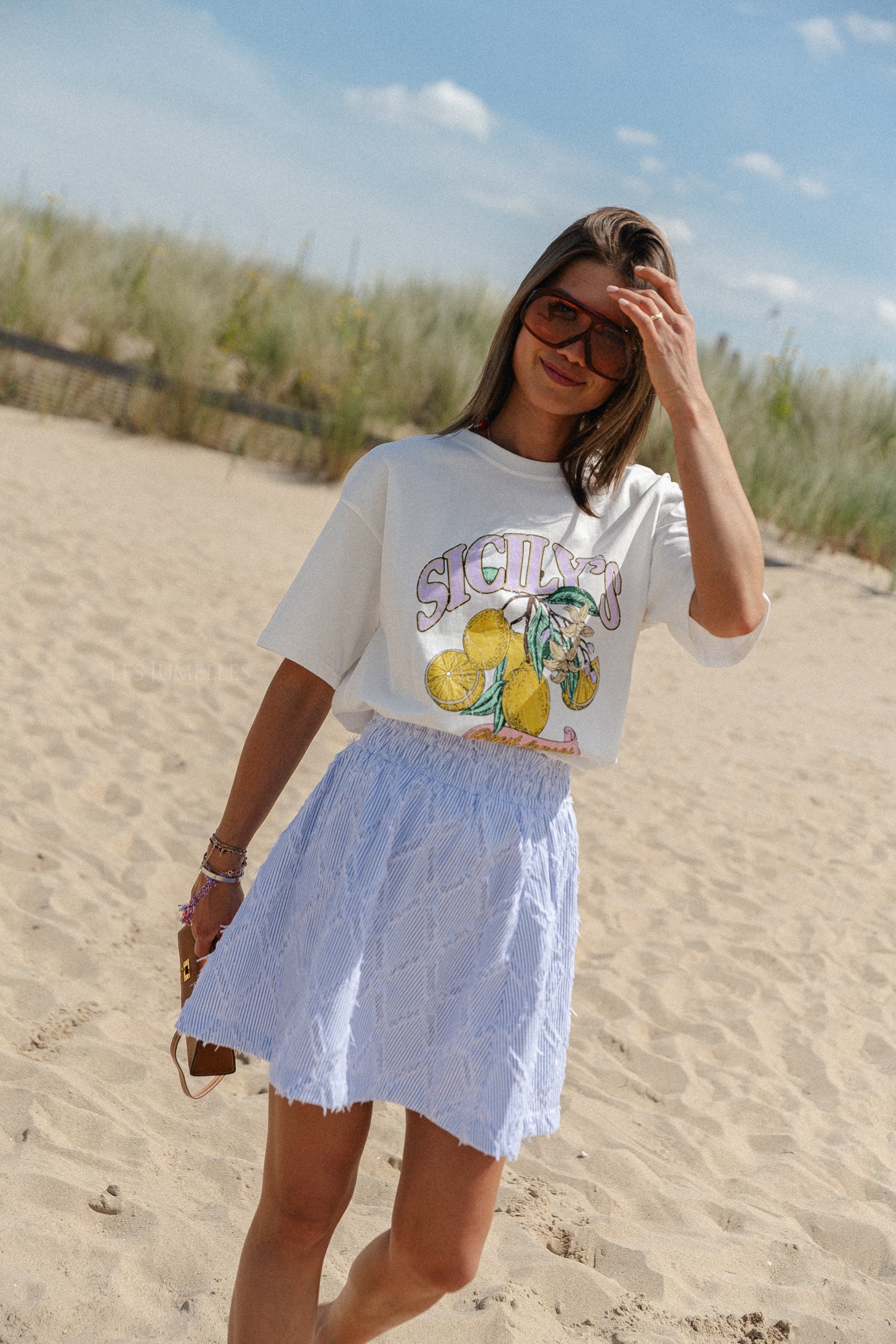 T-shirt Sicily blanc