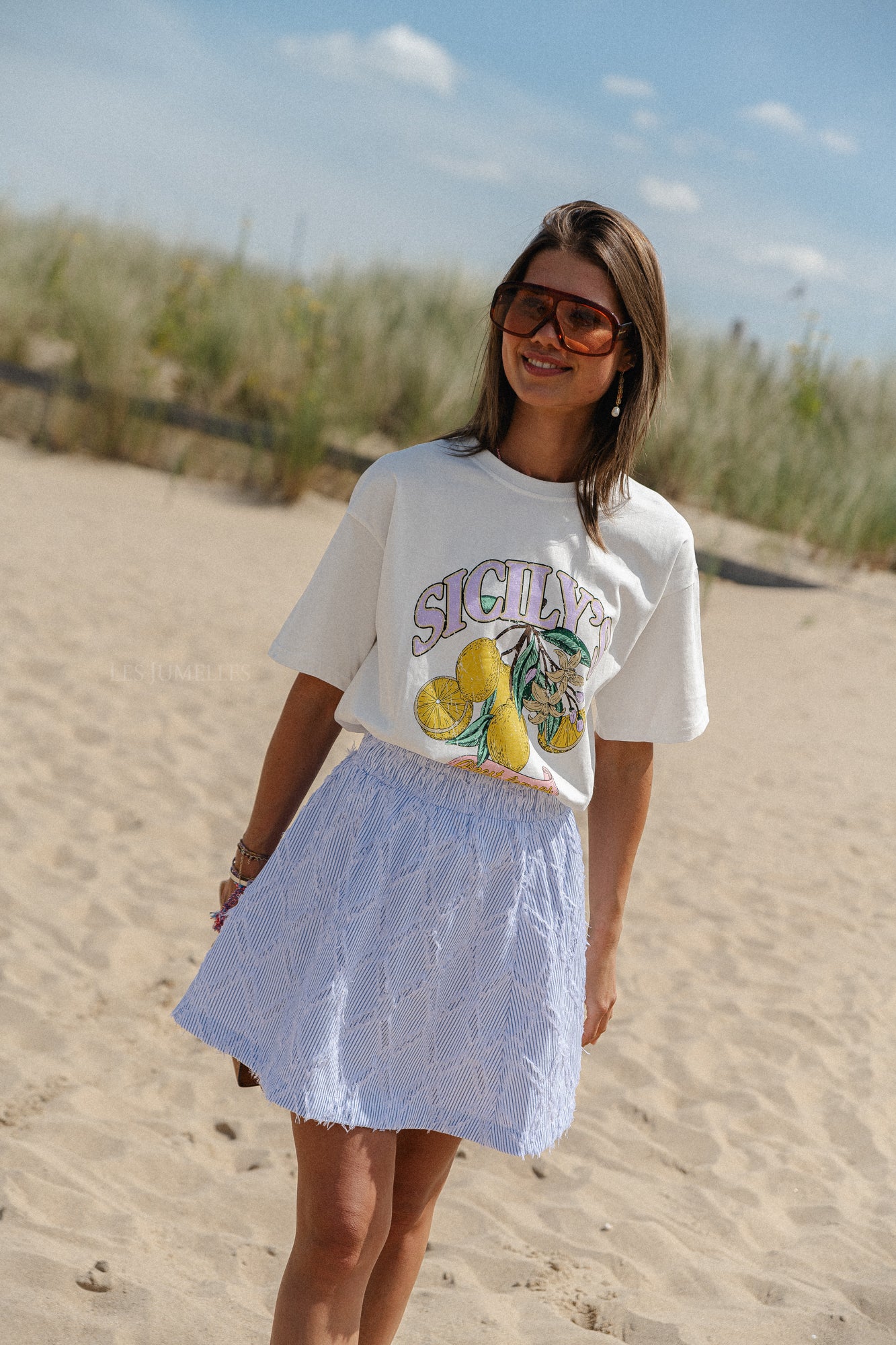 T-shirt Sicily blanc