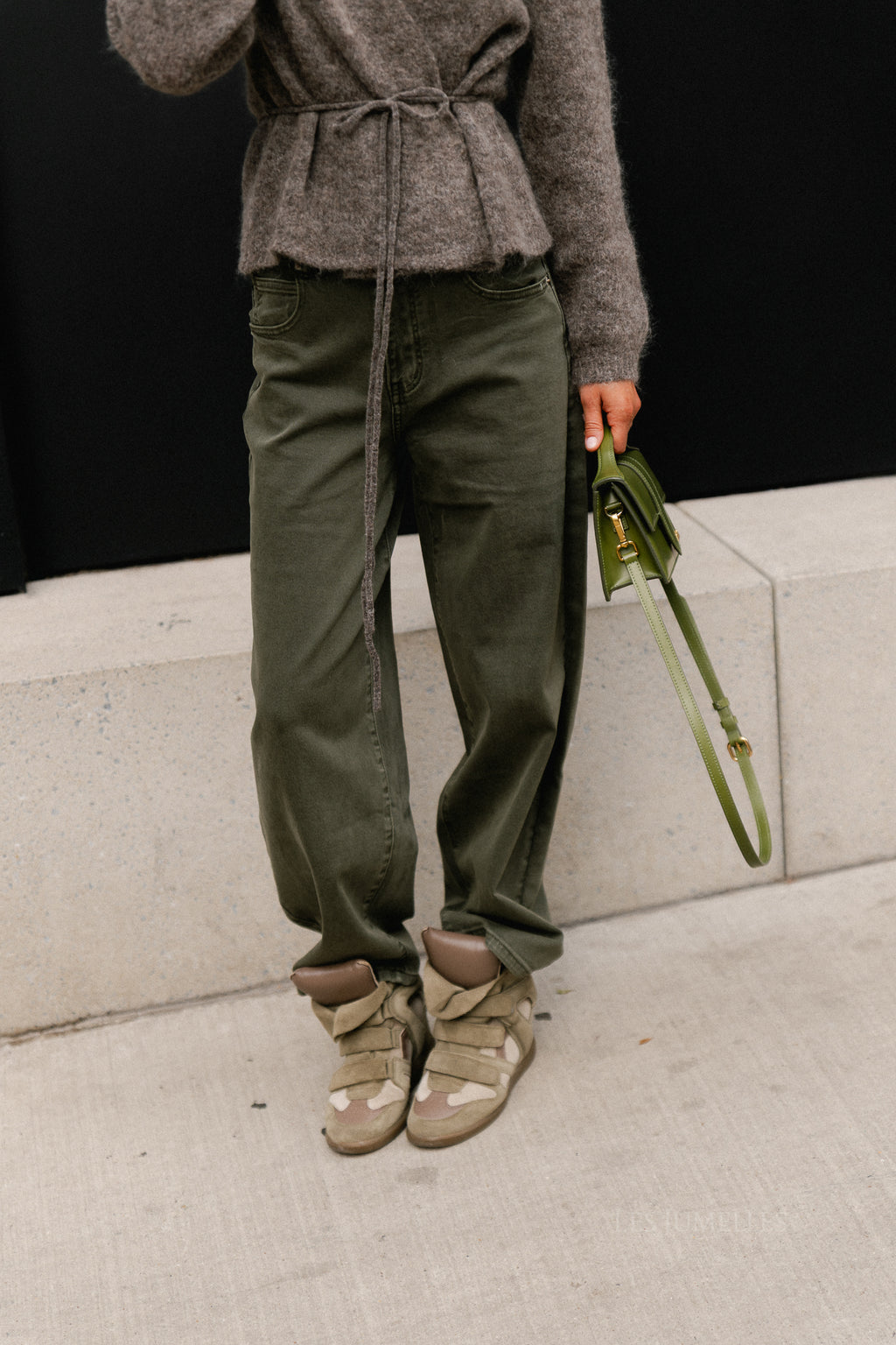 Frederique balloon fit jeans military