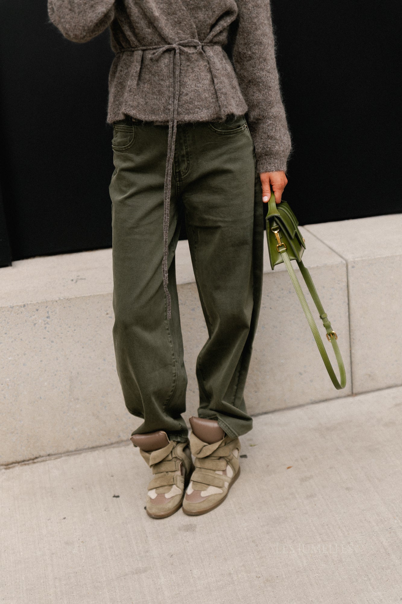 Frederique balloon fit jeans military