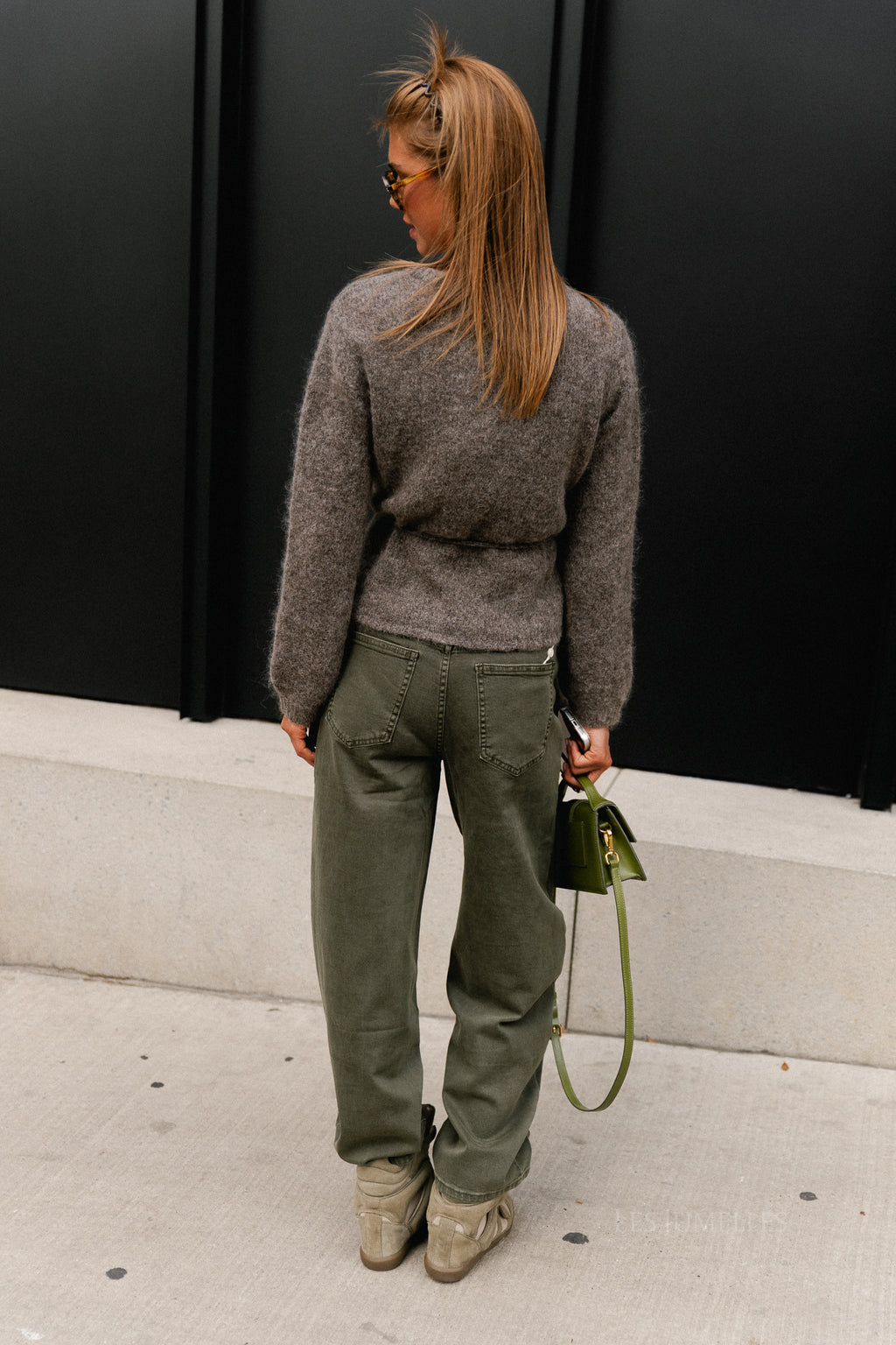 Frederique balloon fit jeans military