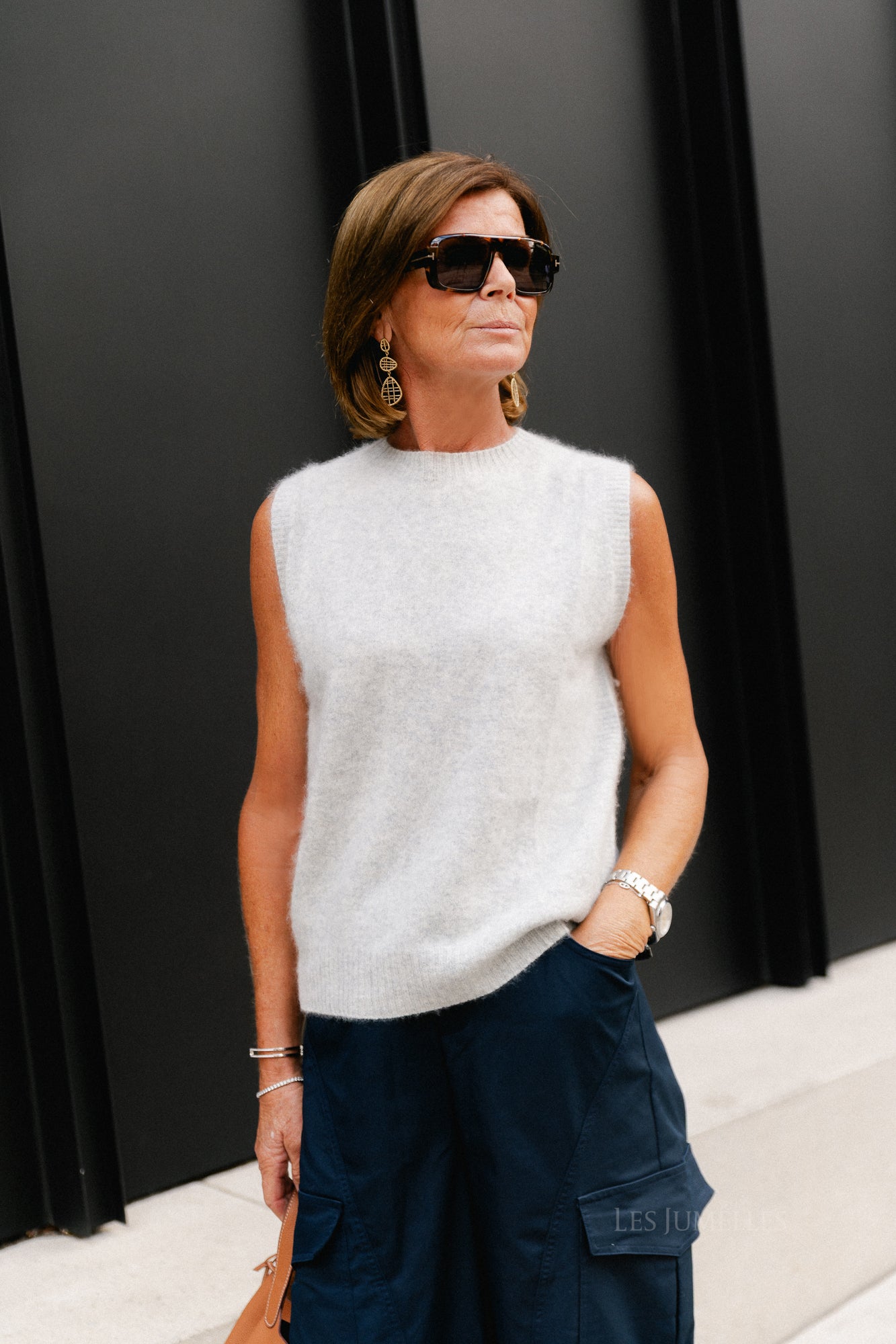 Phoebe SL vest grey melange