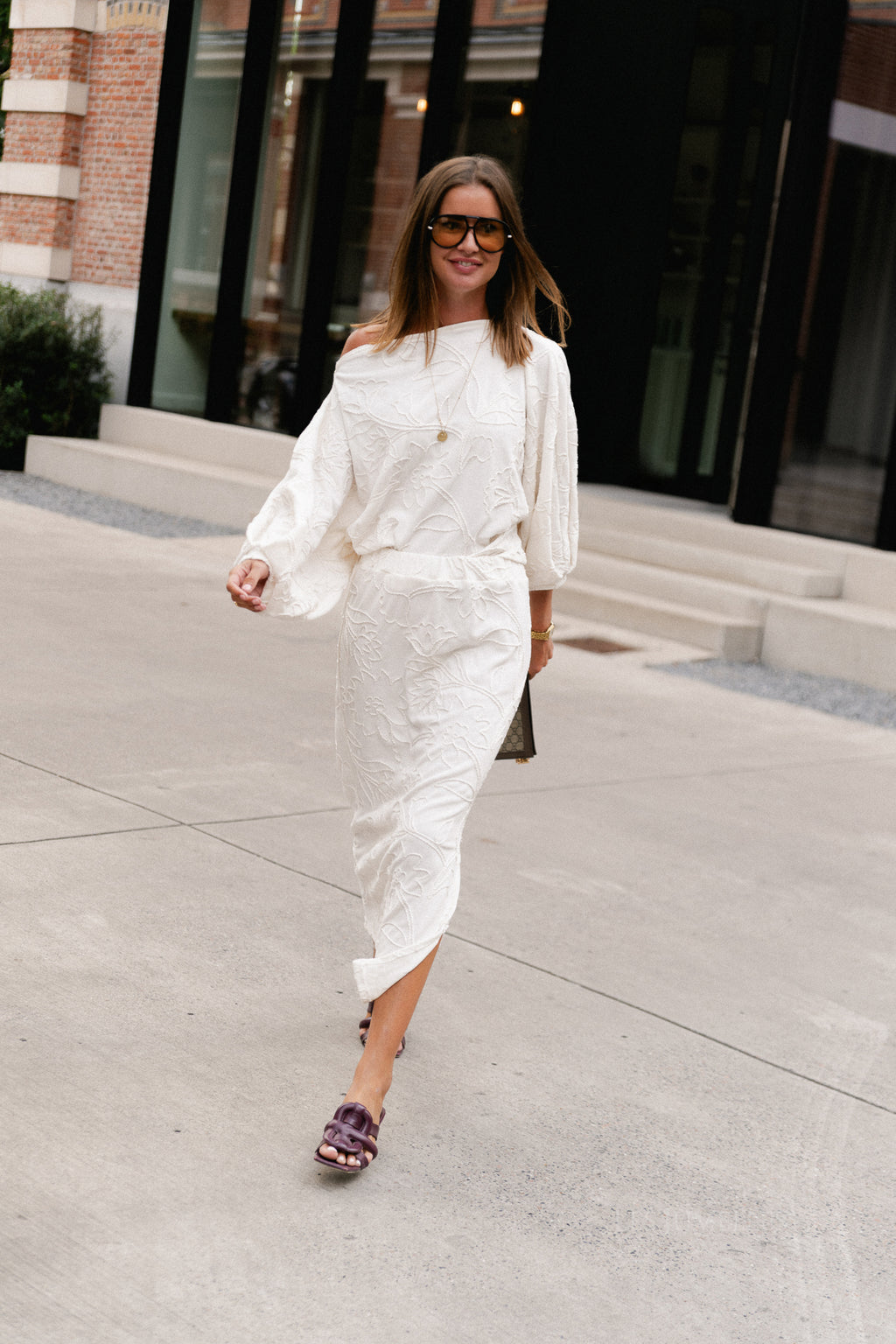 Cosette embroidered blouse ecru
