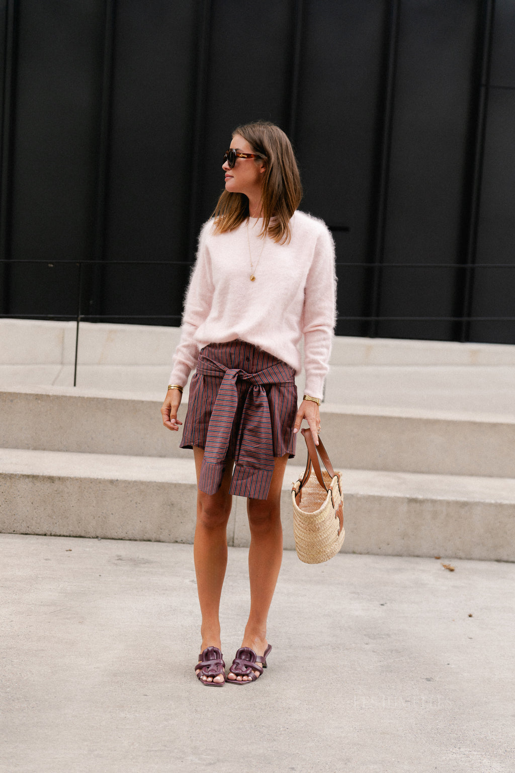 Madeleine knitted jumper peach purée