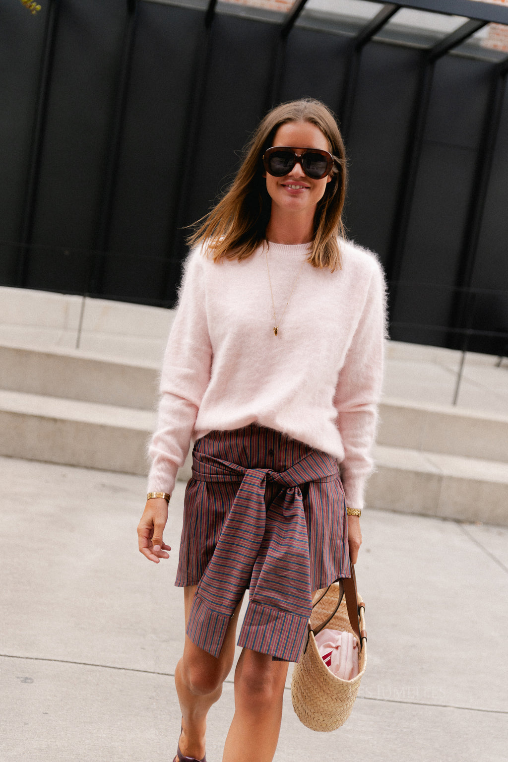 Madeleine knitted jumper peach purée