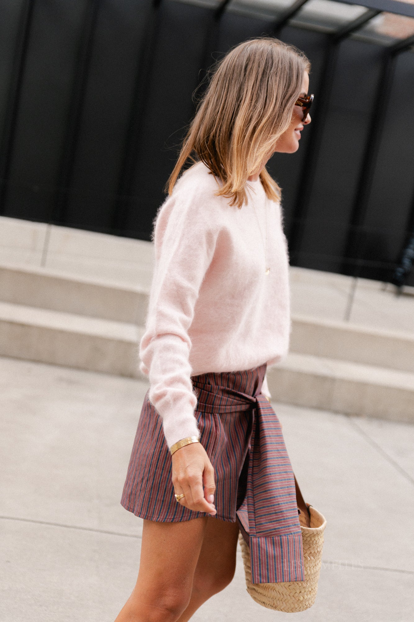 Madeleine knitted jumper peach purée