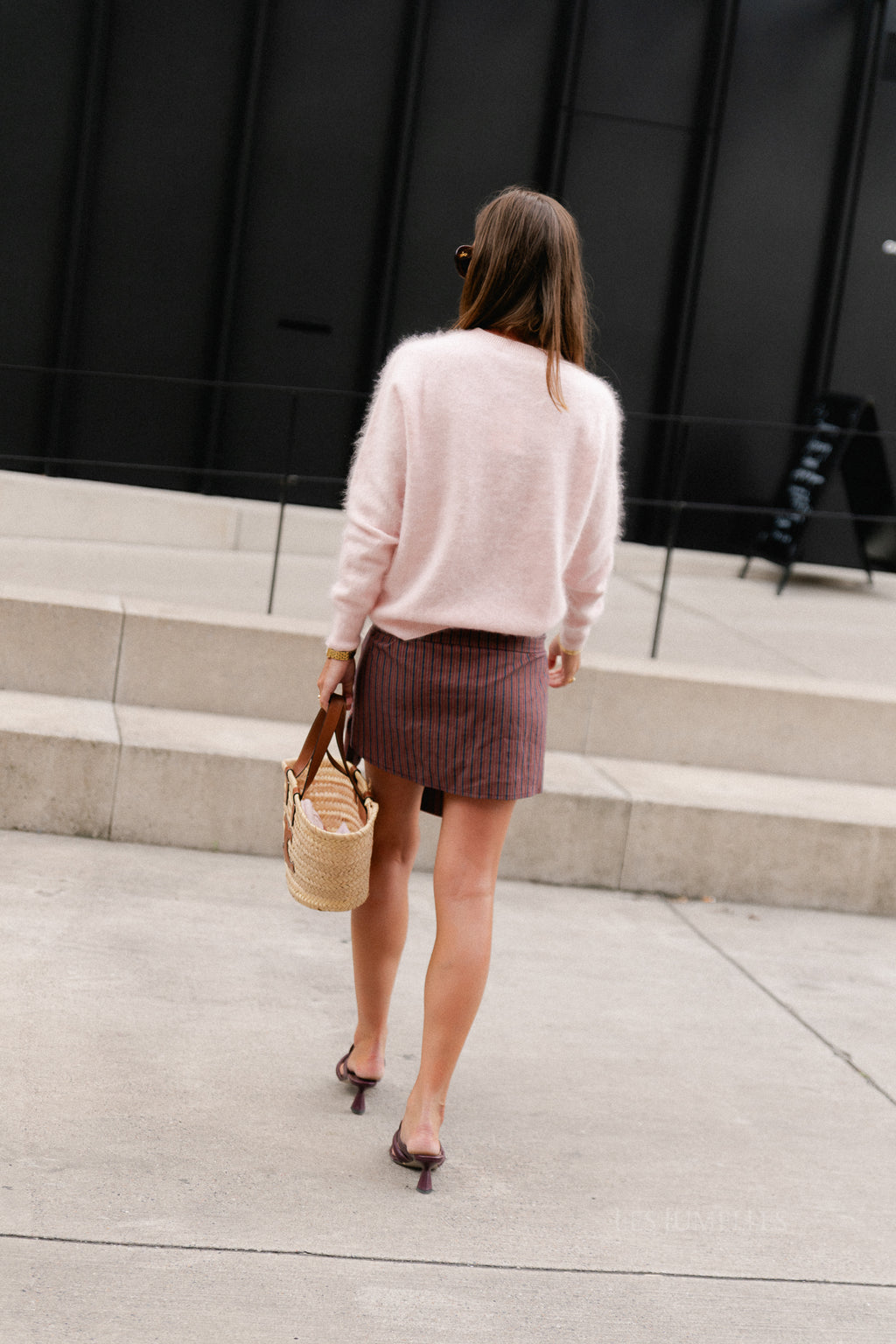 Madeleine knitted jumper peach purée