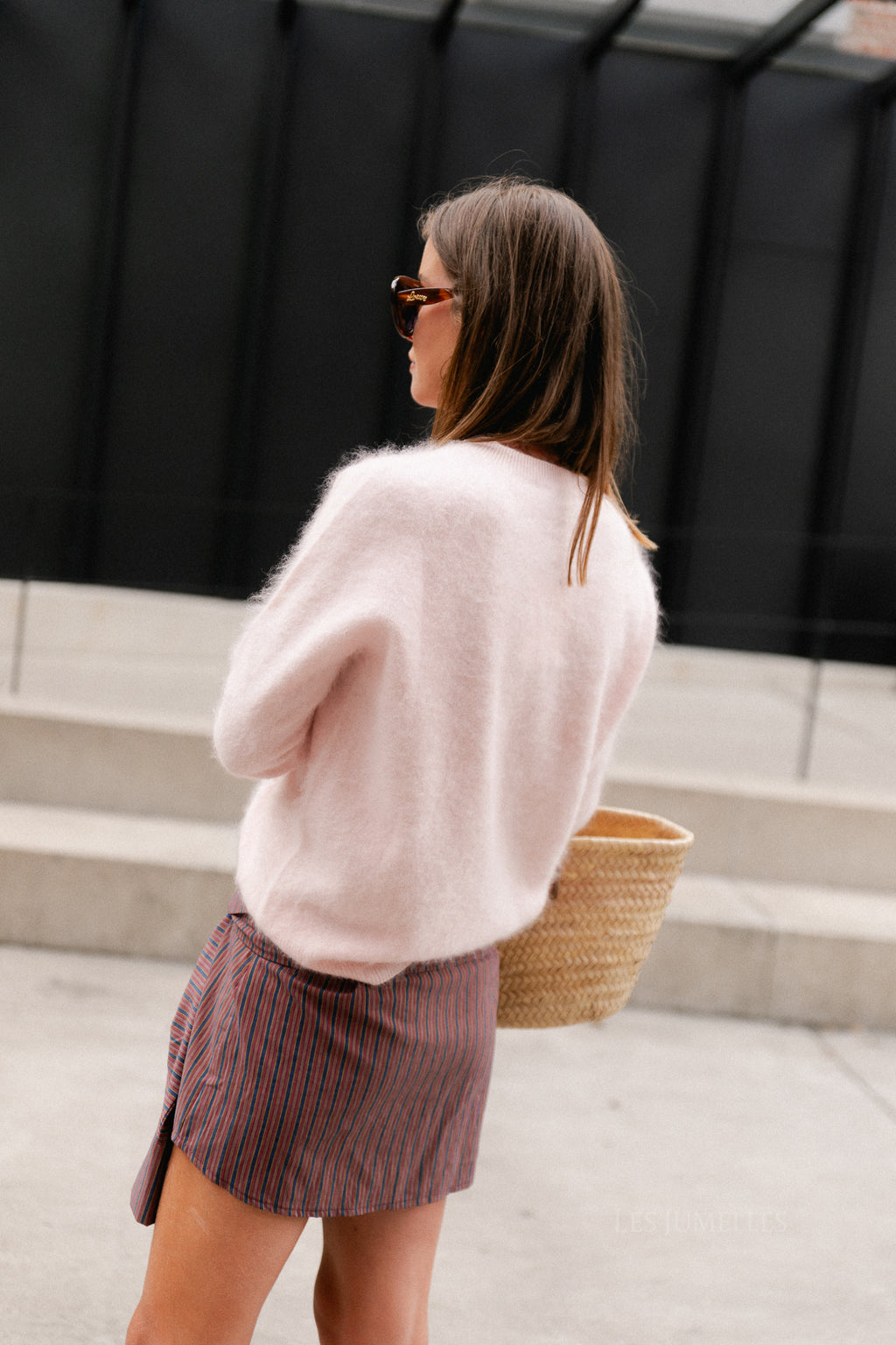 Madeleine knitted jumper peach purée