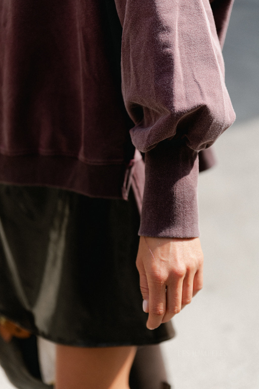 Rosalie sweater plum wine