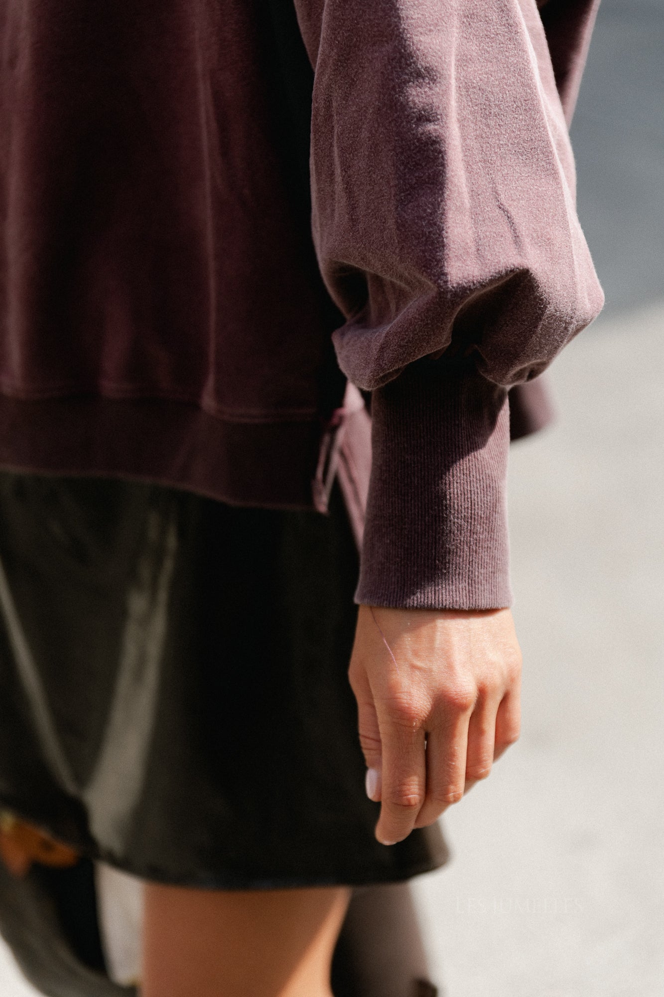 Rosalie sweater plum wine