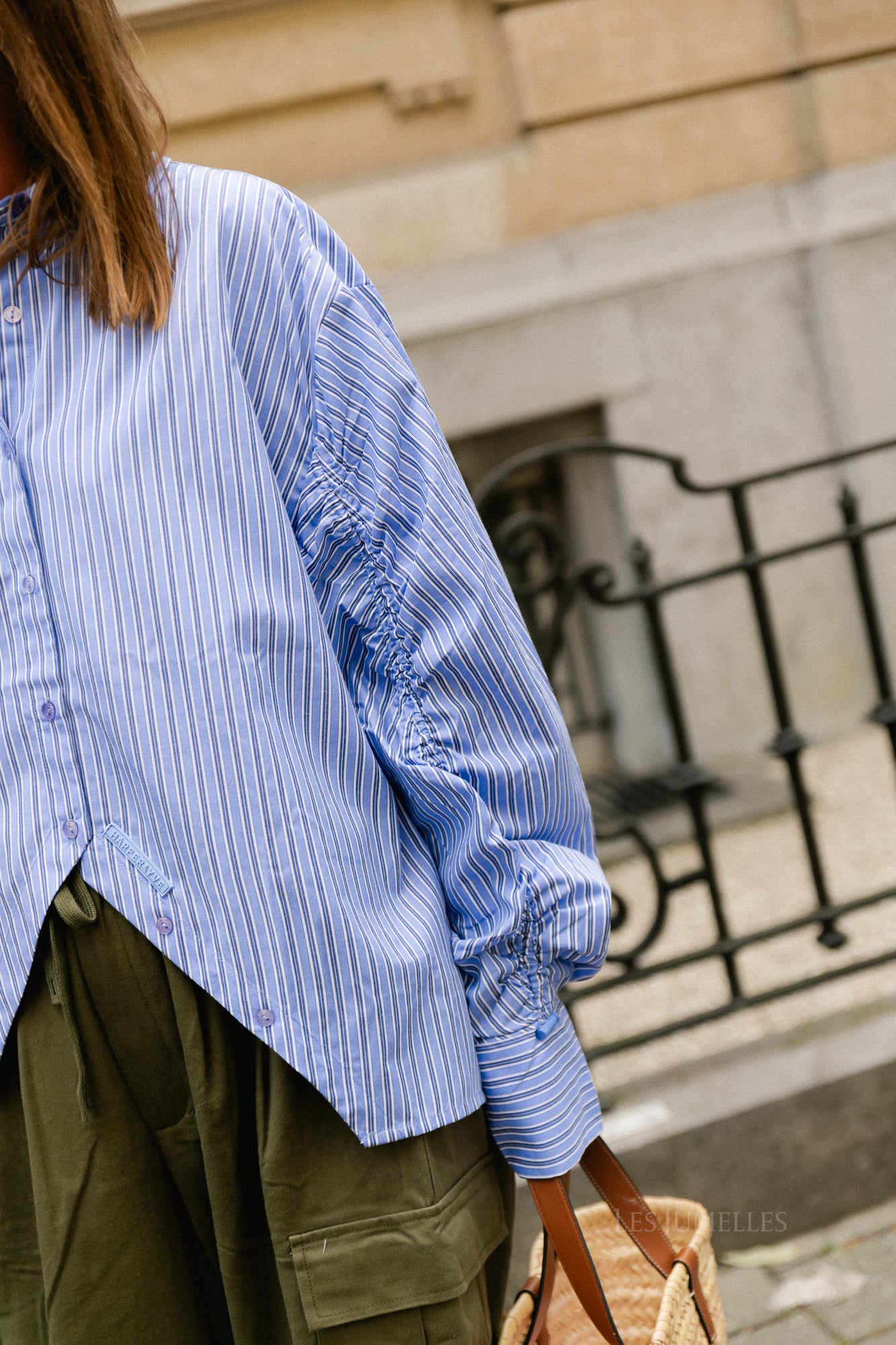 Ted longsleeve shirt stripe blue