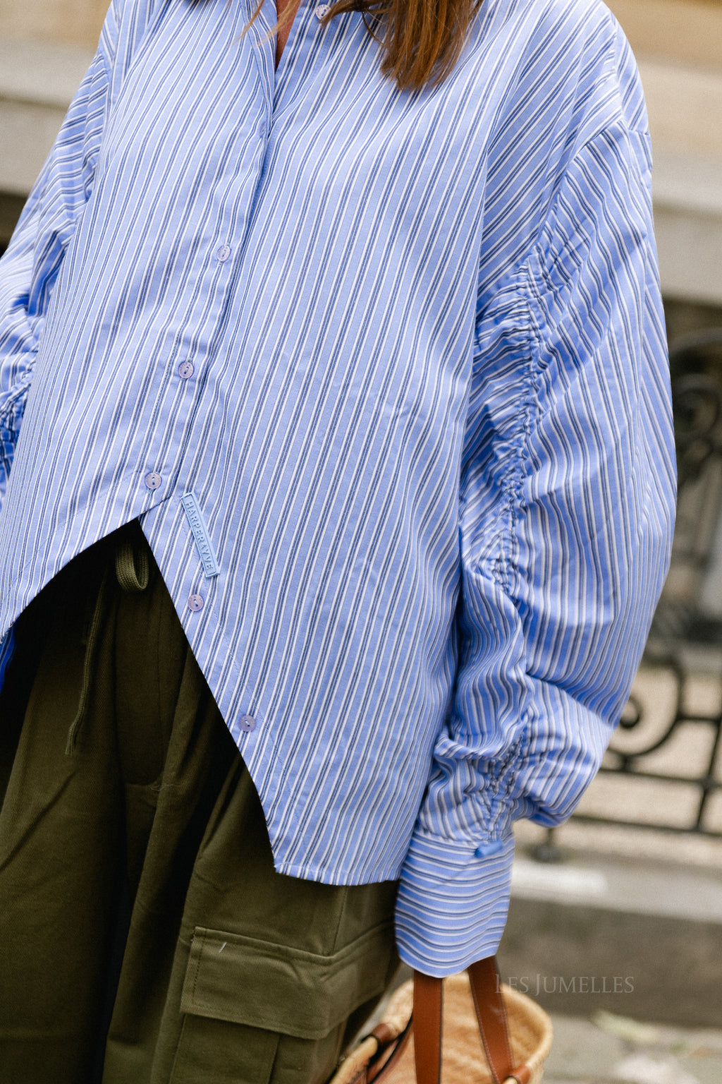 Ted longsleeve shirt stripe blue