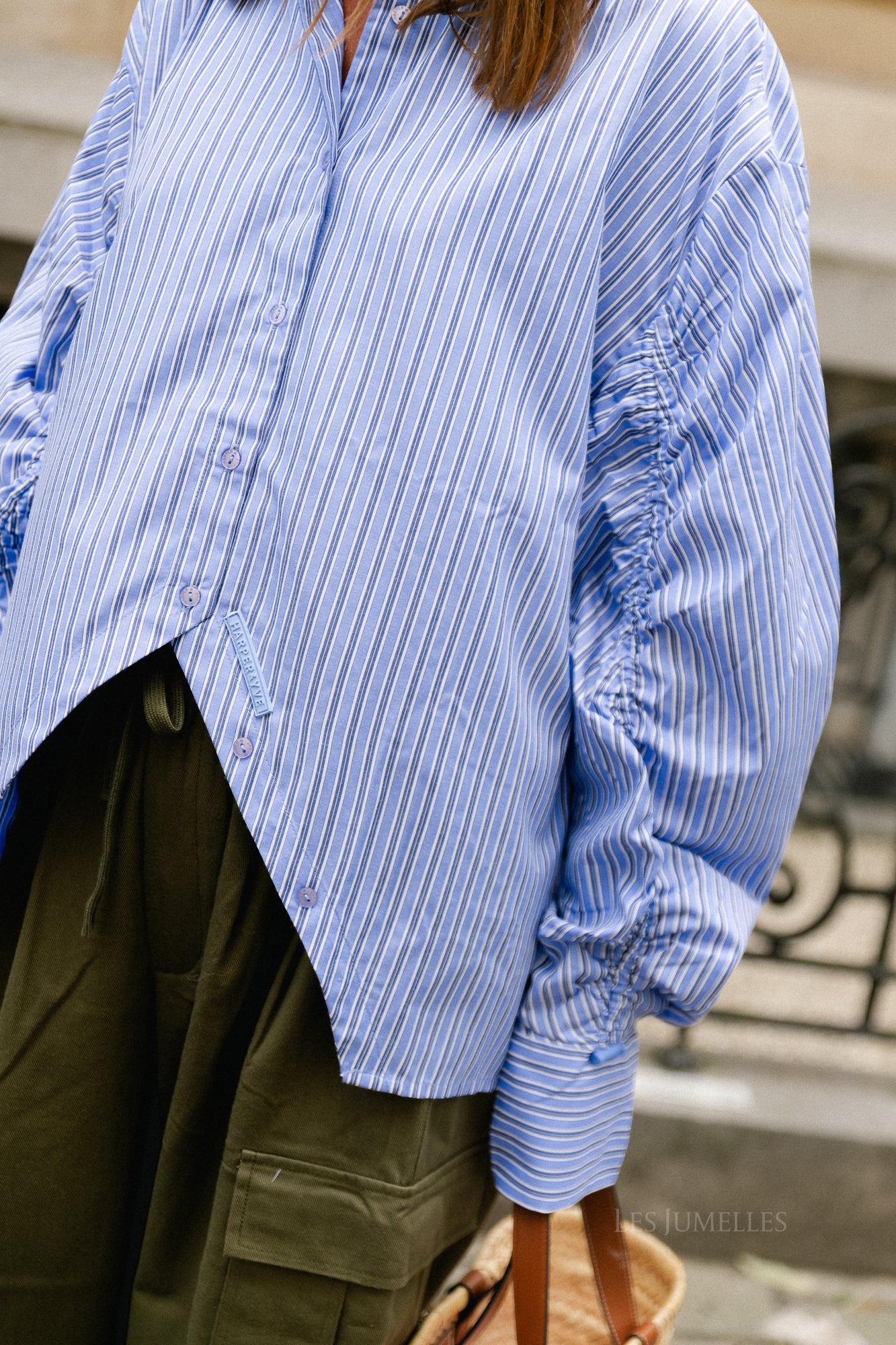 Ted longsleeve shirt stripe blue