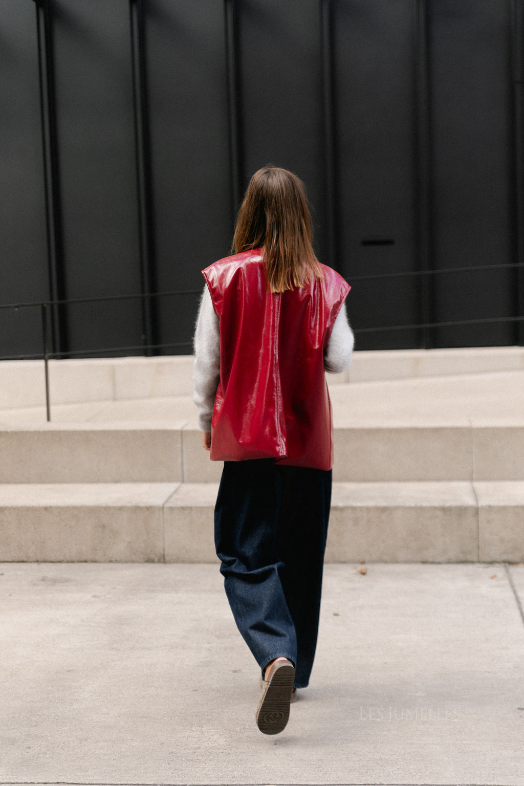 Sloan SL PU jacket cherry red
