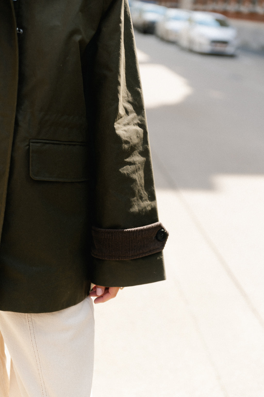 SLWWilma waxed jacket NOOS grape leaf