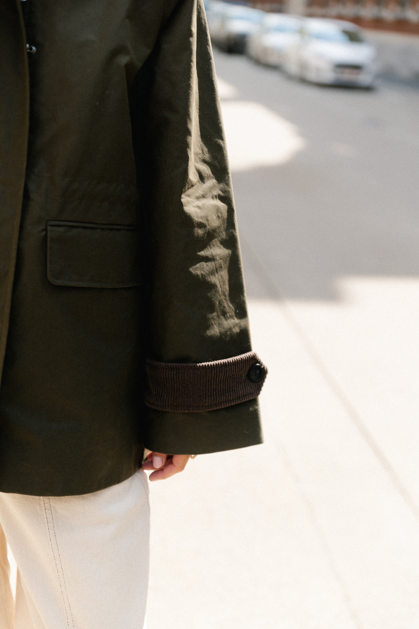 SLWWilma waxed jacket NOOS grape leaf