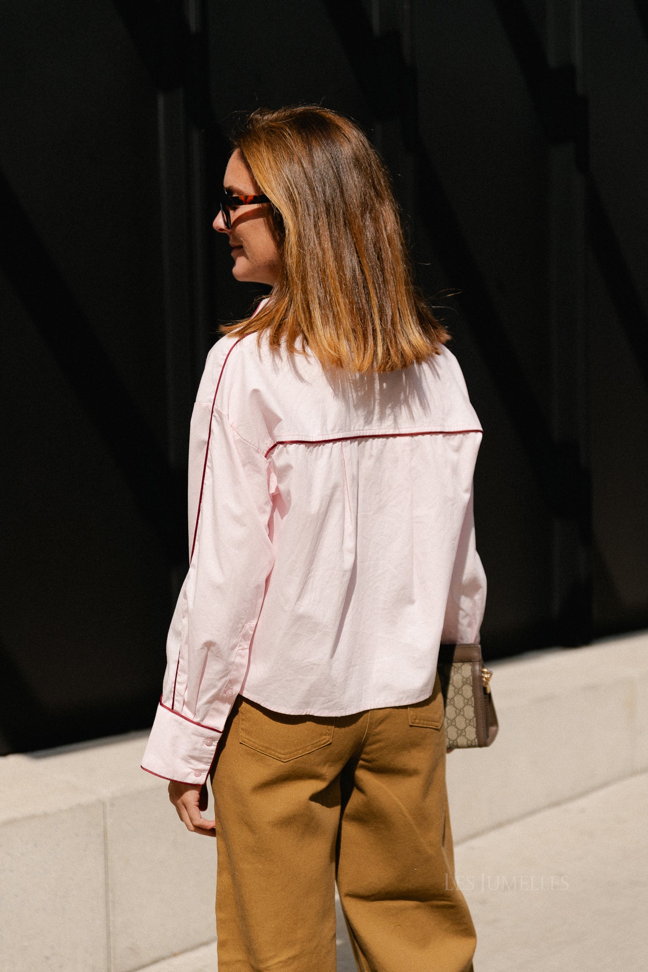 YASLee LS piping shirt ballerina/fig
