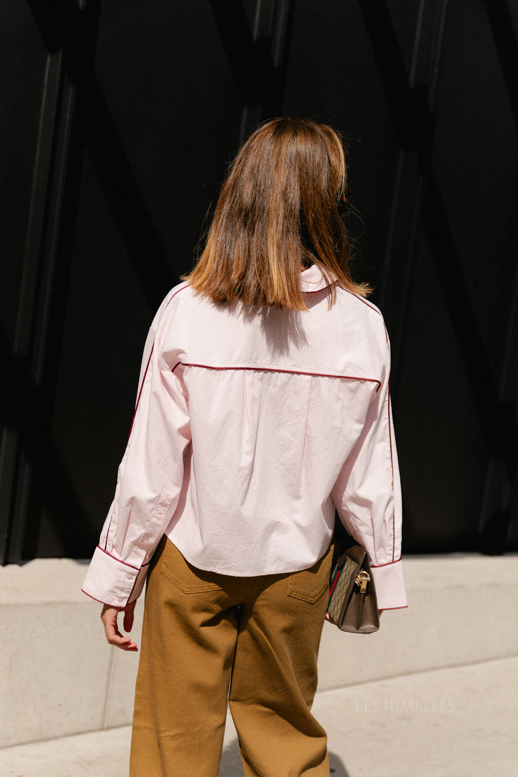 YASLee LS piping shirt ballerina/fig
