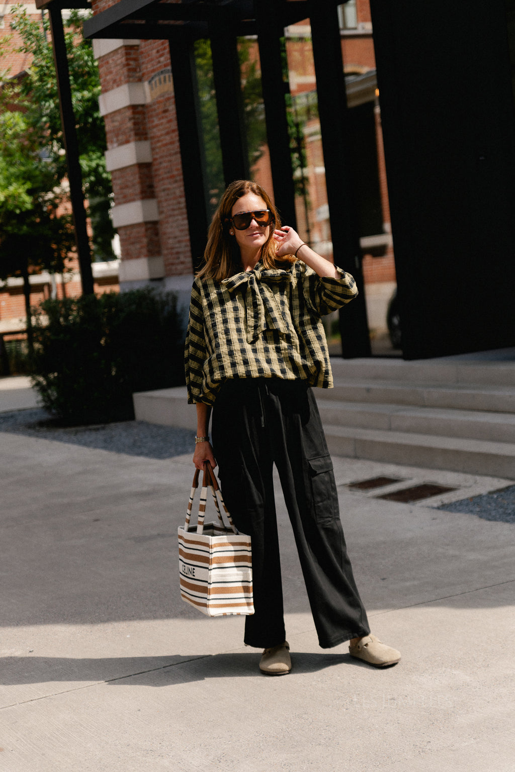 YASSiera 3/4 top black/boa checks