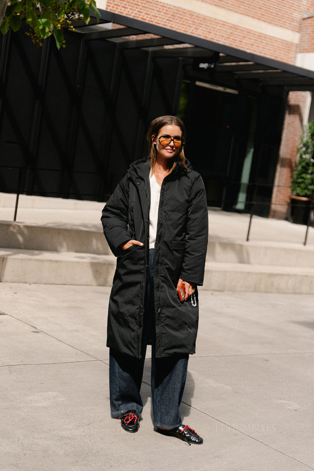 OBJKelyn LS RE long jacket black