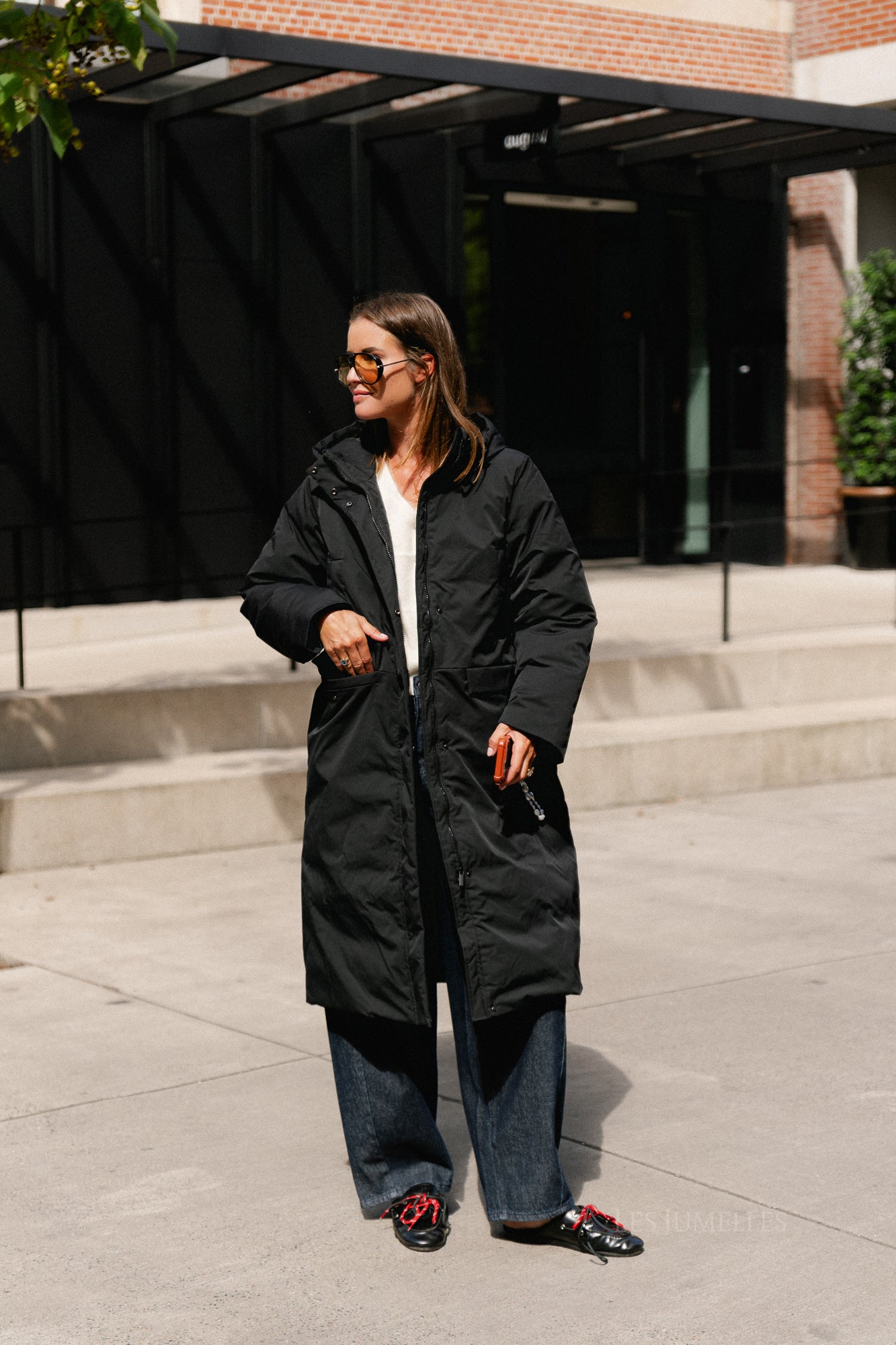 OBJKelyn LS RE long jacket black