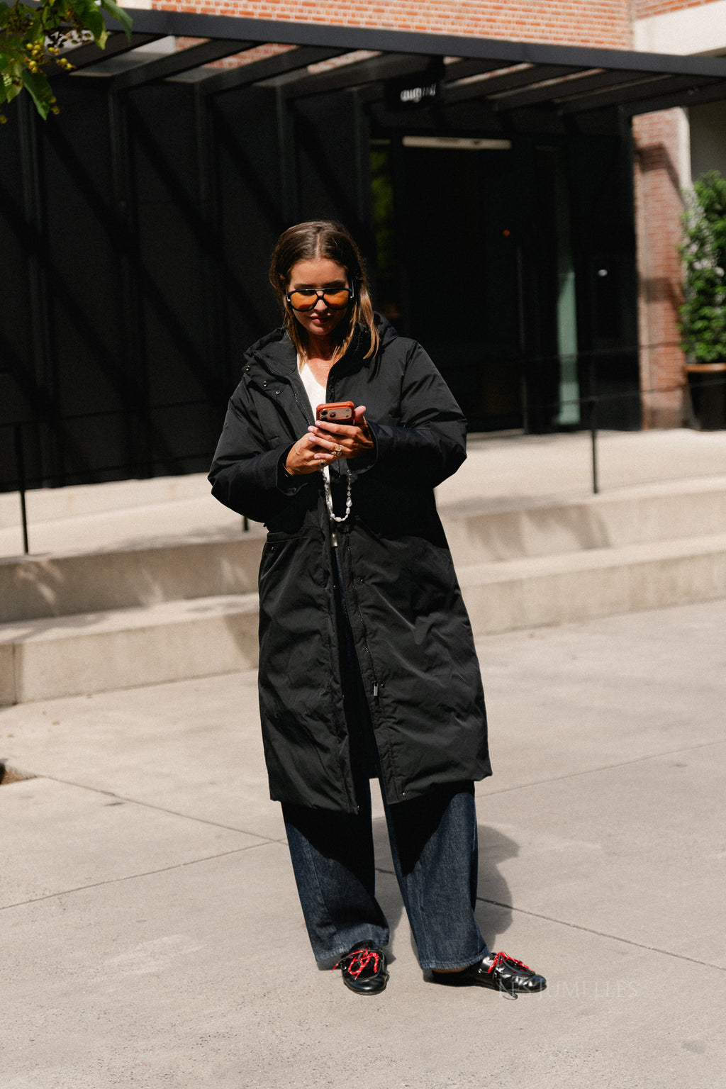 OBJKelyn LS RE long jacket black