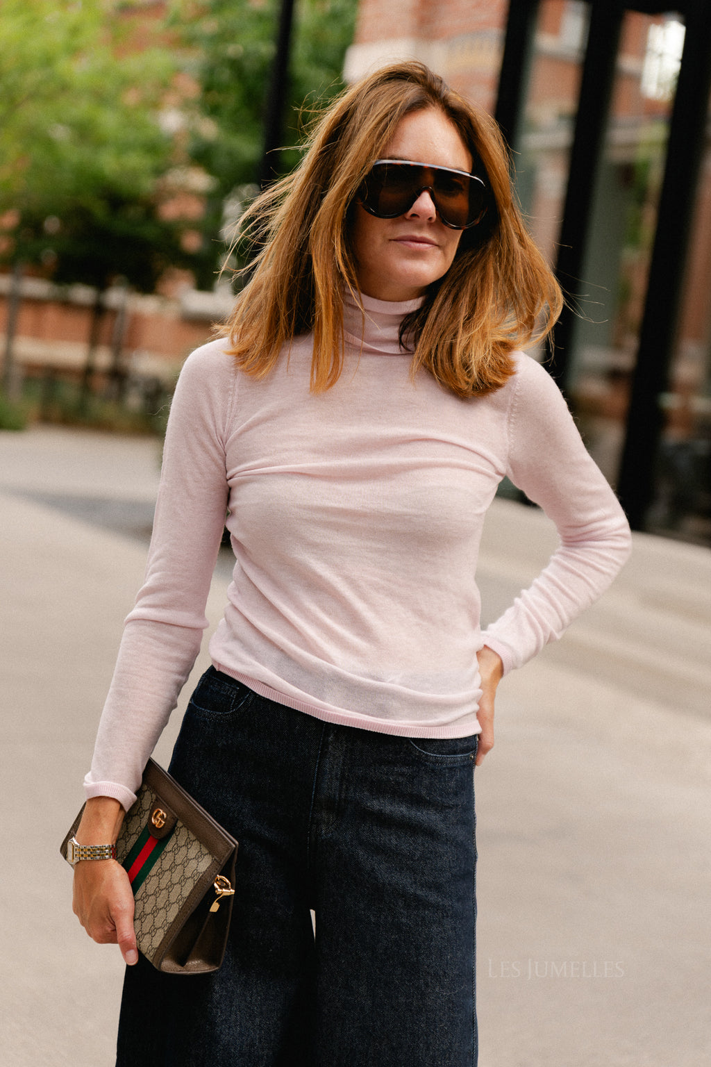 SLWVendy wool LS knit roll neck NOOS winsome orchid
