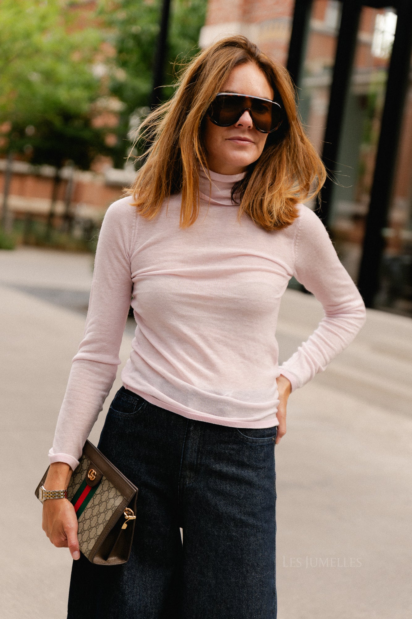 SLWVendy wool LS knit roll neck NOOS winsome orchid