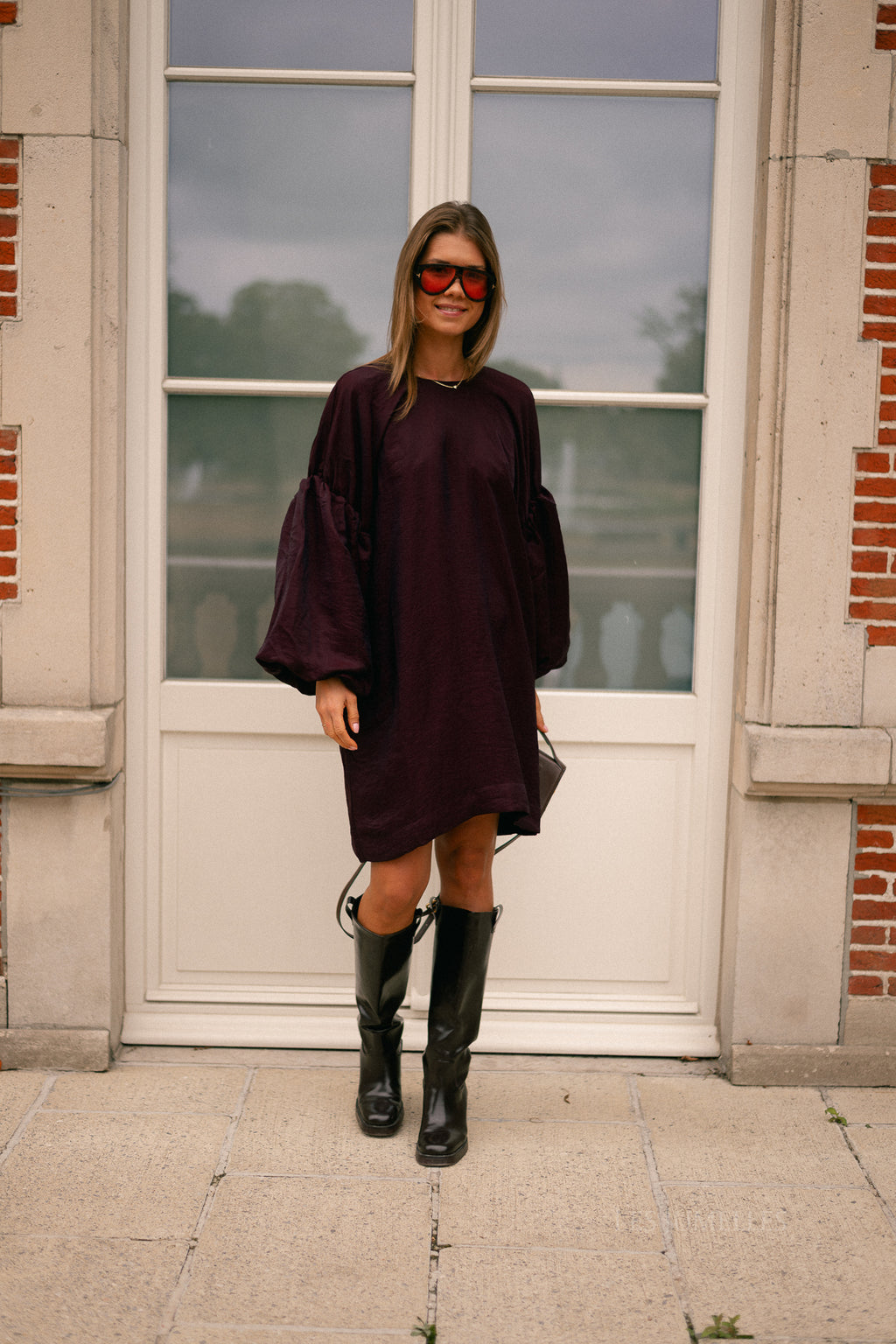 GZMalloon short dress aronia