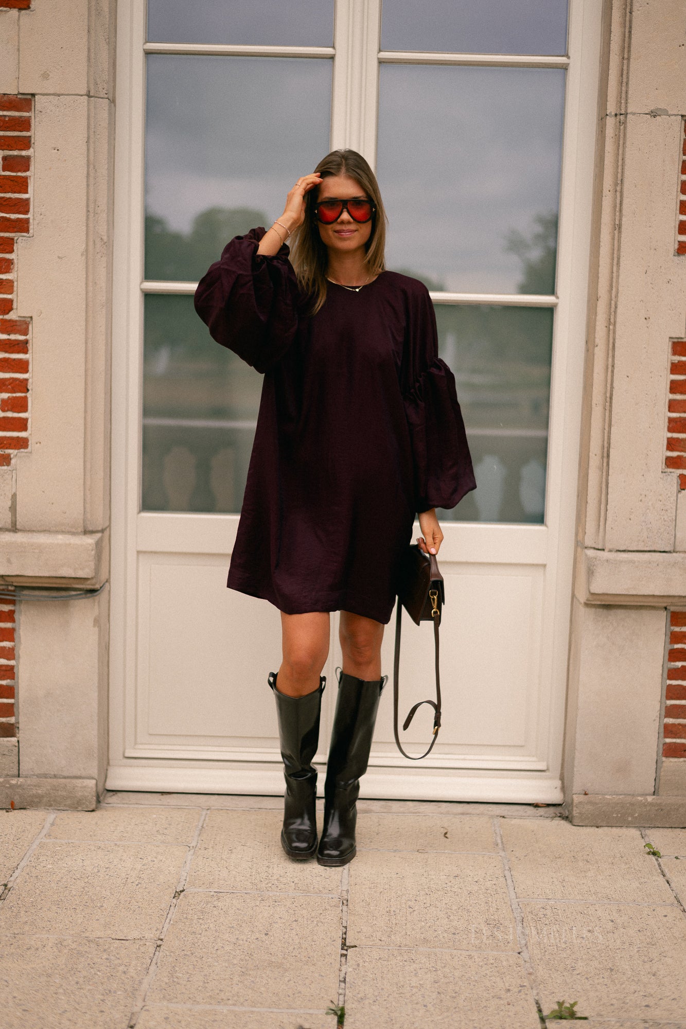 GZMalloon short dress aronia