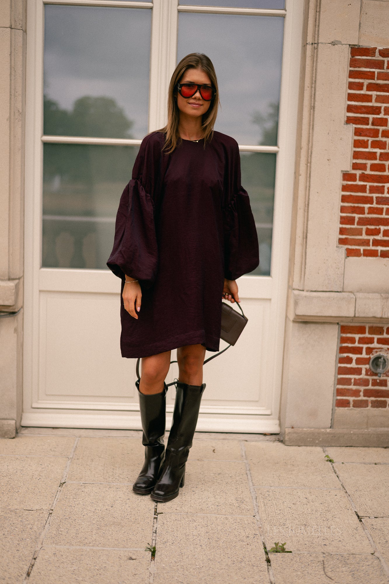 GZMalloon short dress aronia