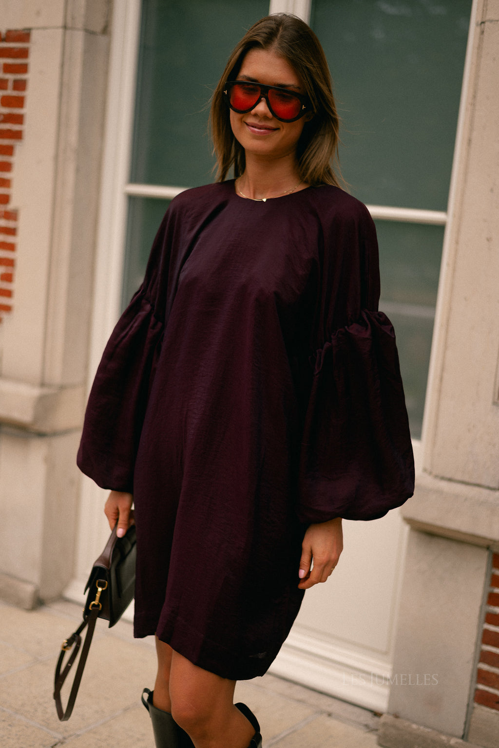 GZMalloon short dress aronia