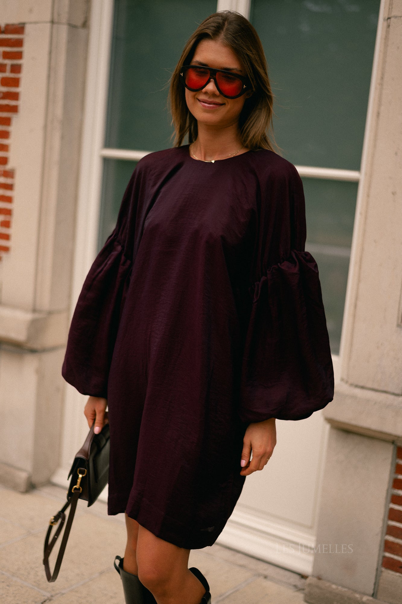 GZMalloon short dress aronia