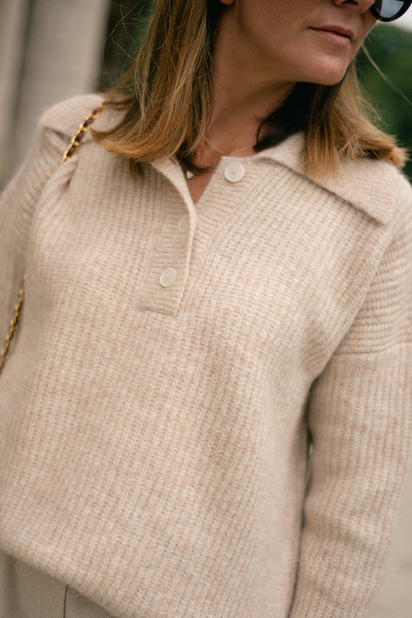Mimi knit polo moonlight vigore