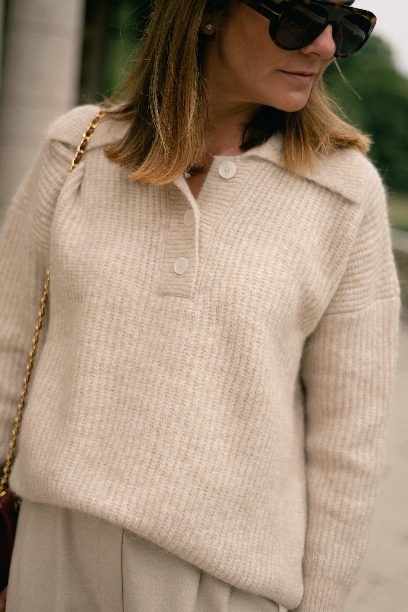 Mimi knit polo moonlight vigore