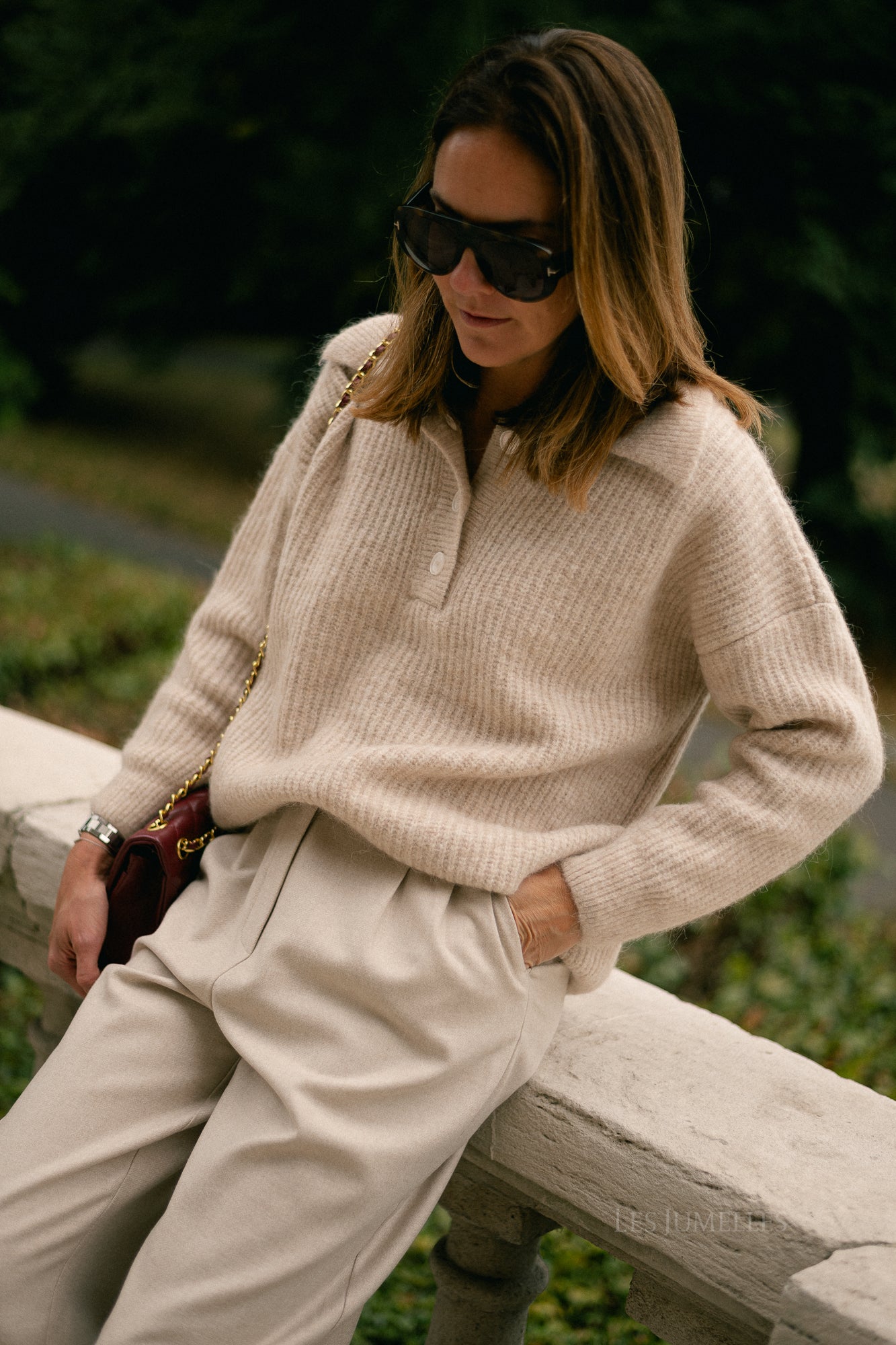 Mimi knit polo moonlight vigore