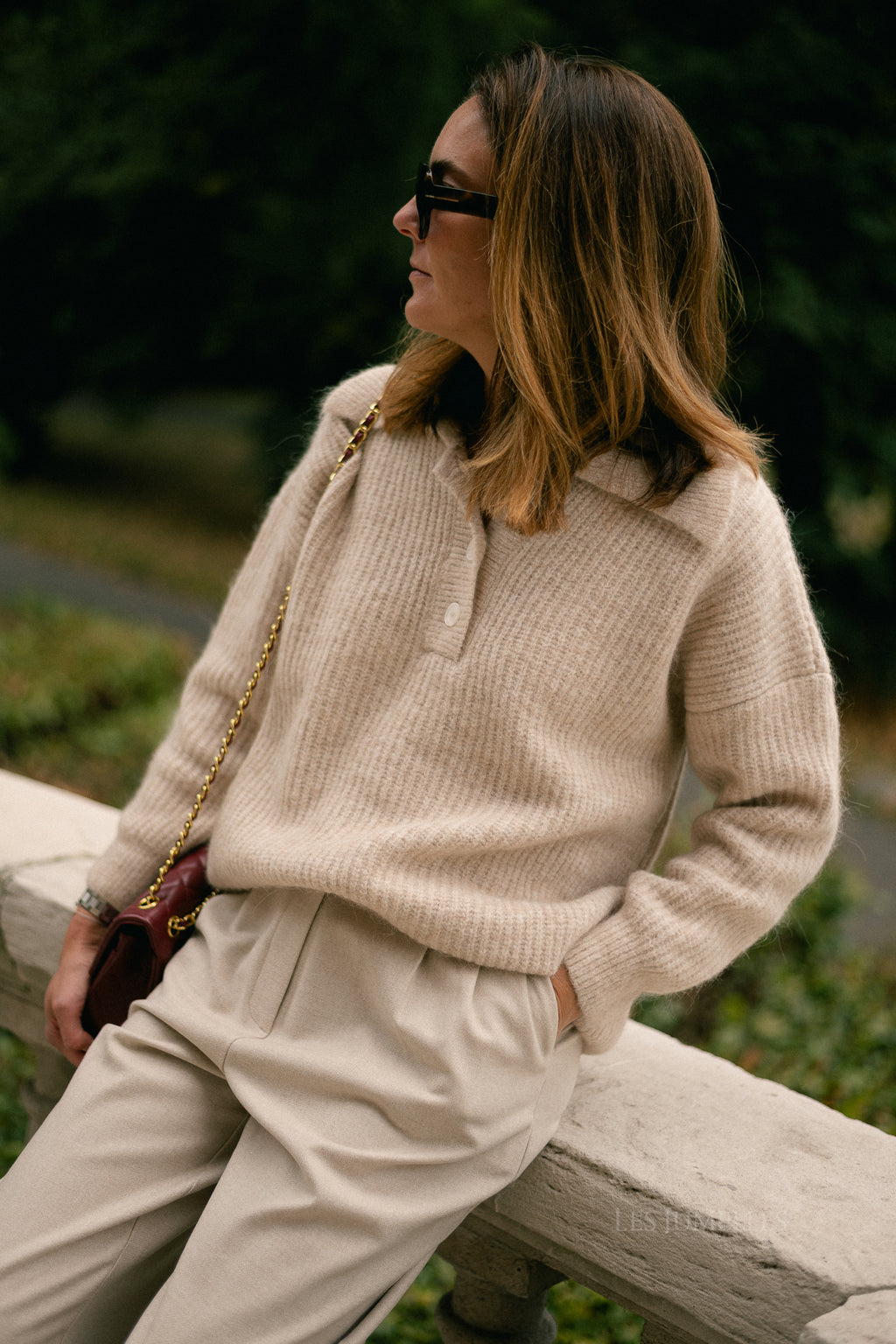 Mimi knit polo moonlight vigore