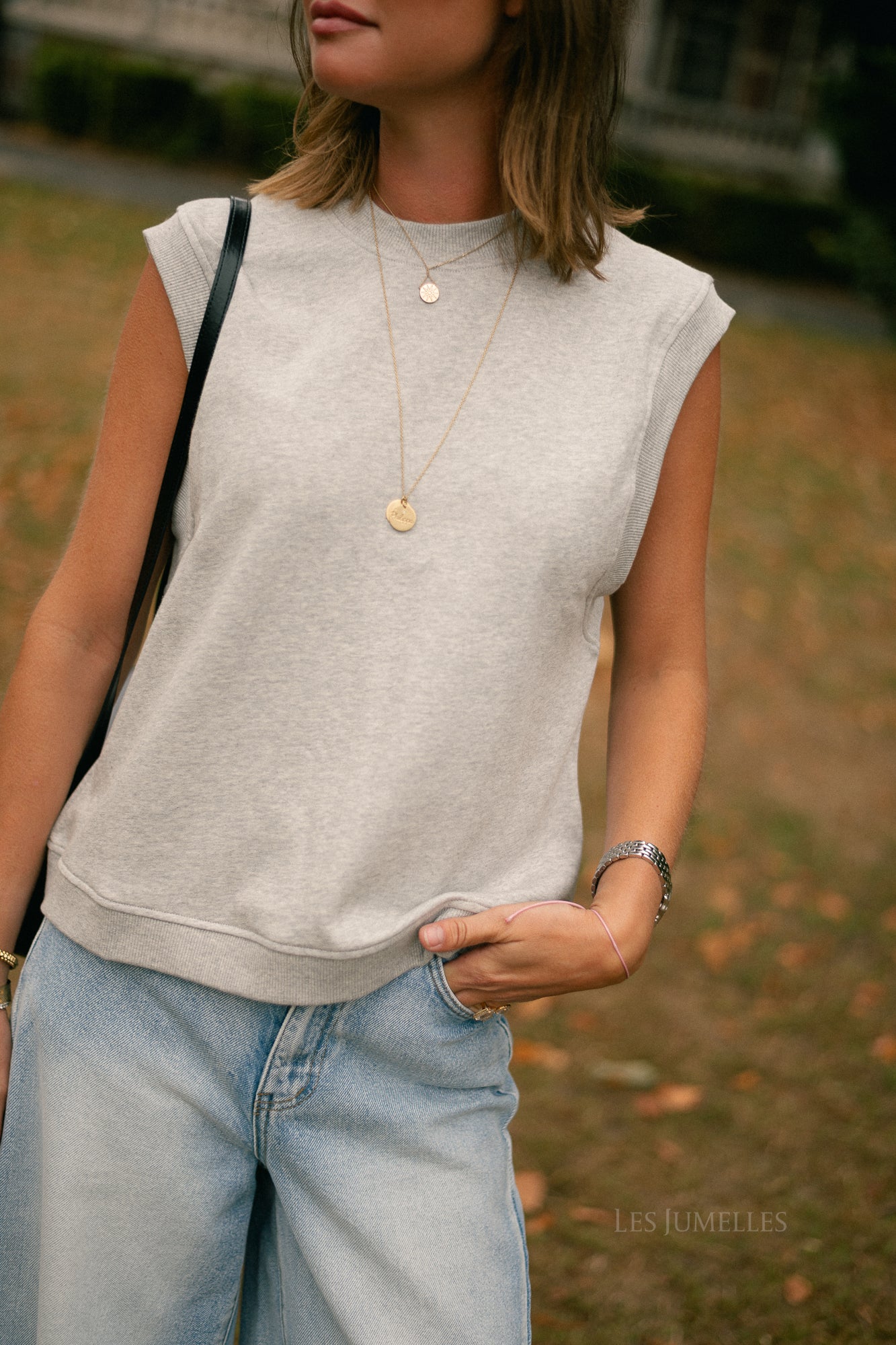 Ibar vest grey melange