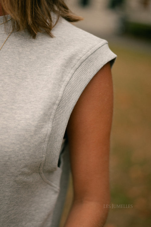 Ibar vest grey melange