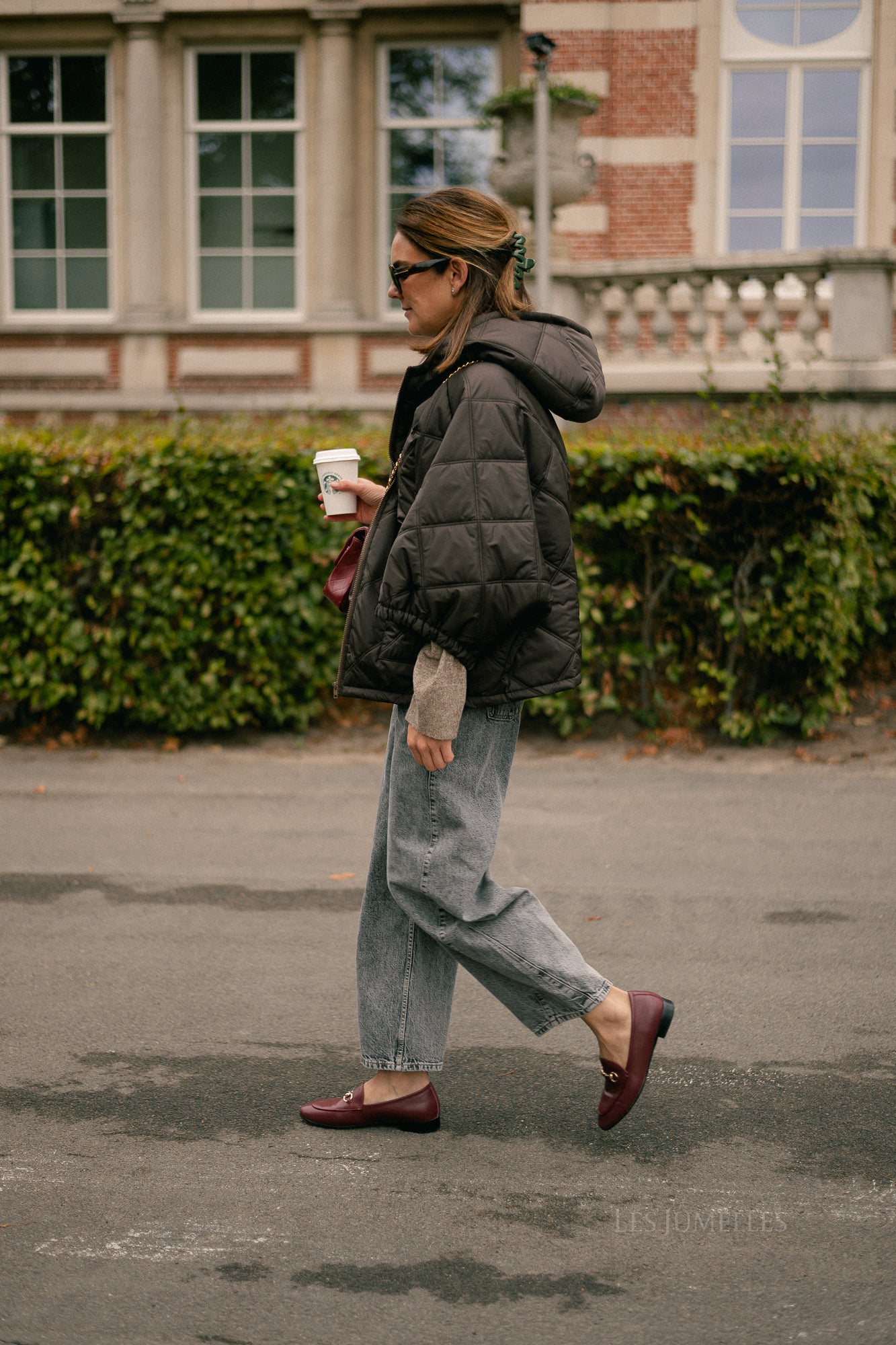 Sophie quilted jacket brown