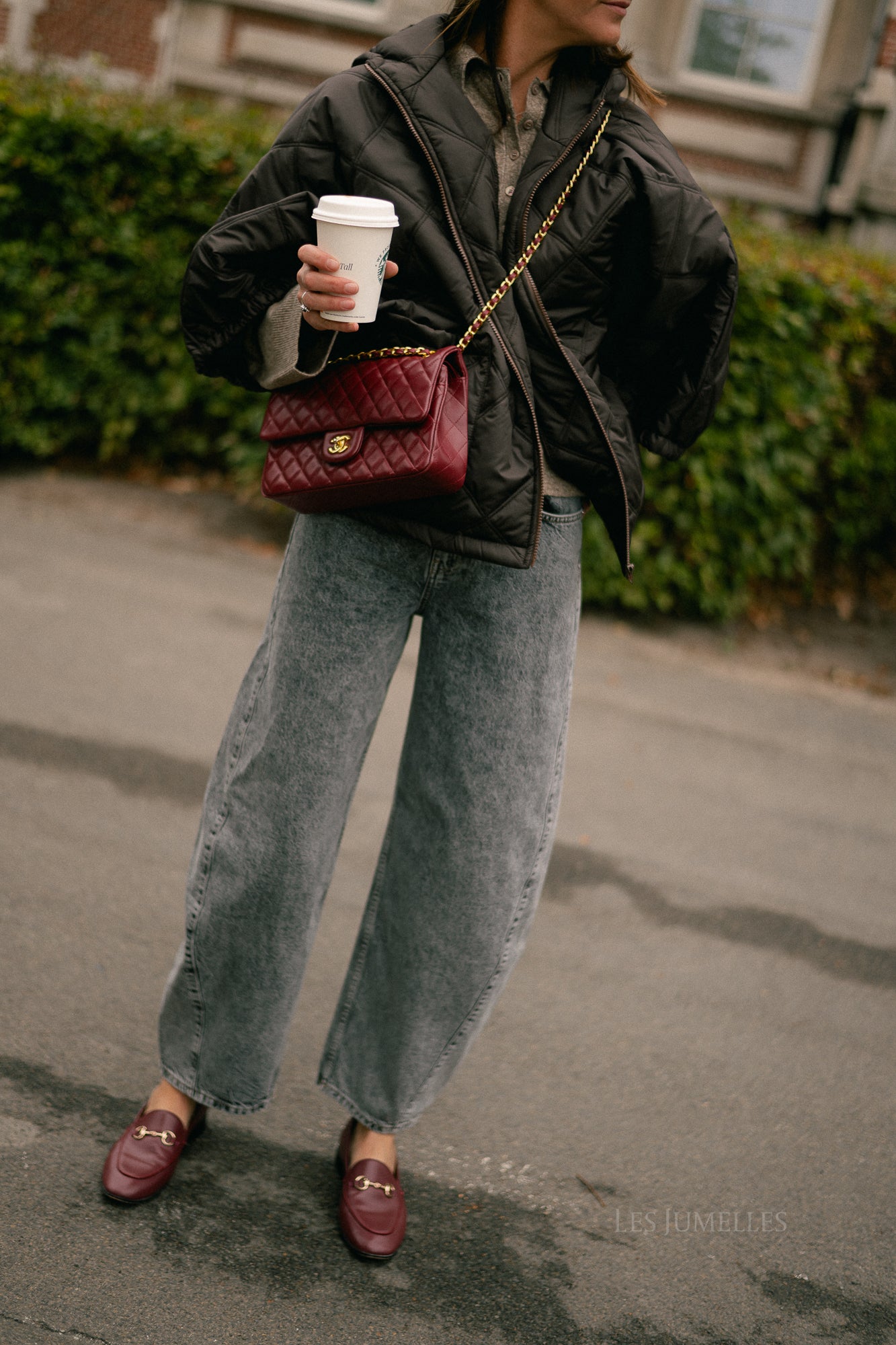 Sophie quilted jacket brown