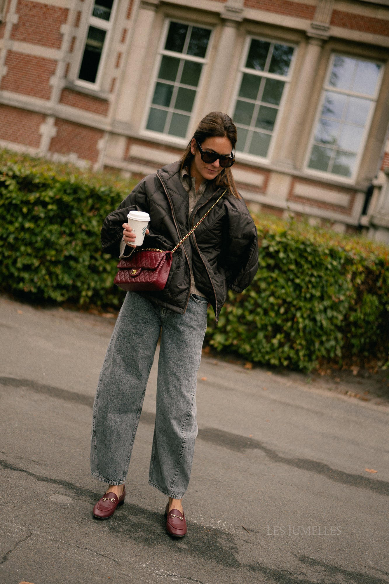Sophie quilted jacket brown