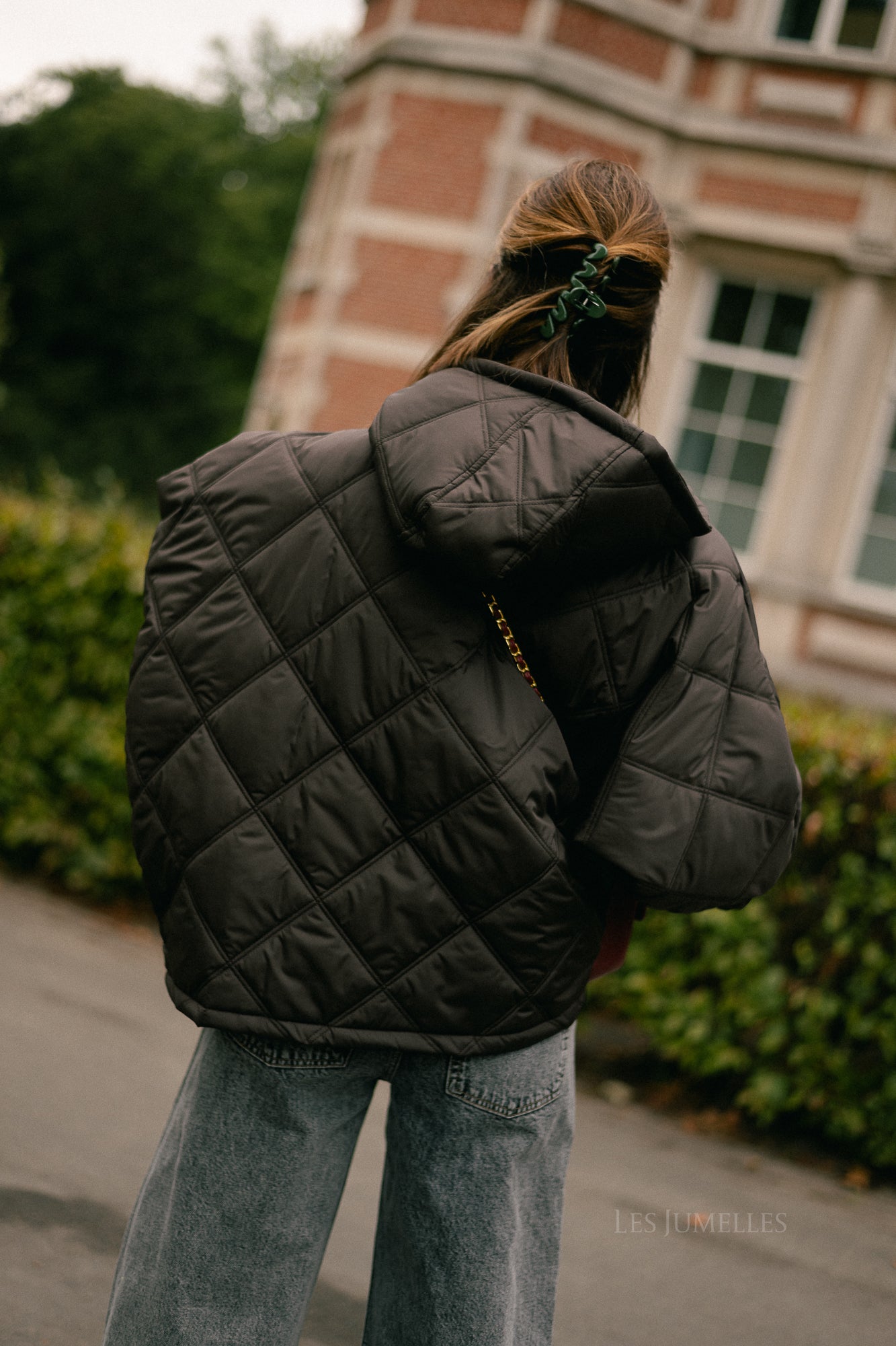 Sophie quilted jacket brown