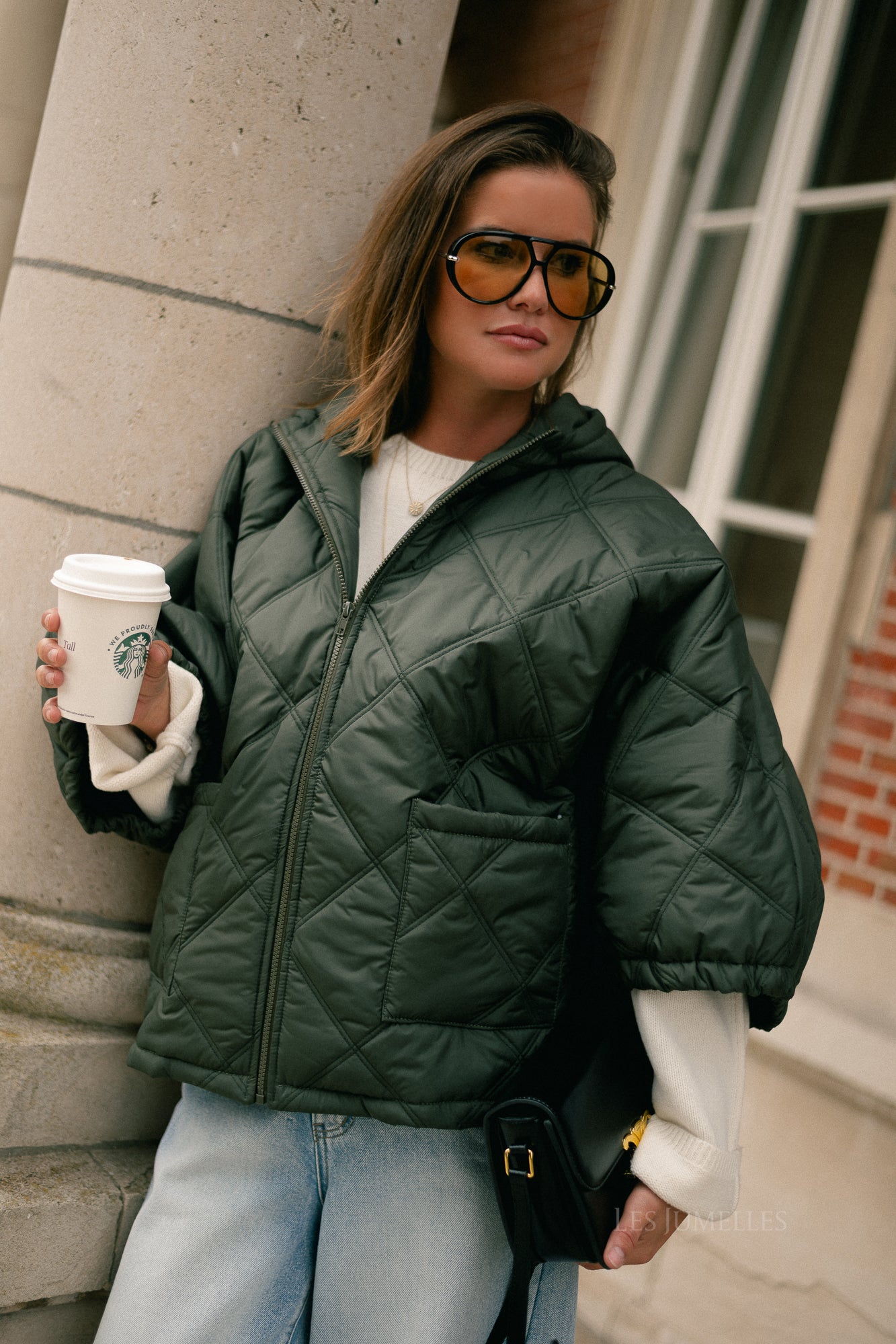 Sophie quilted jacket khaki