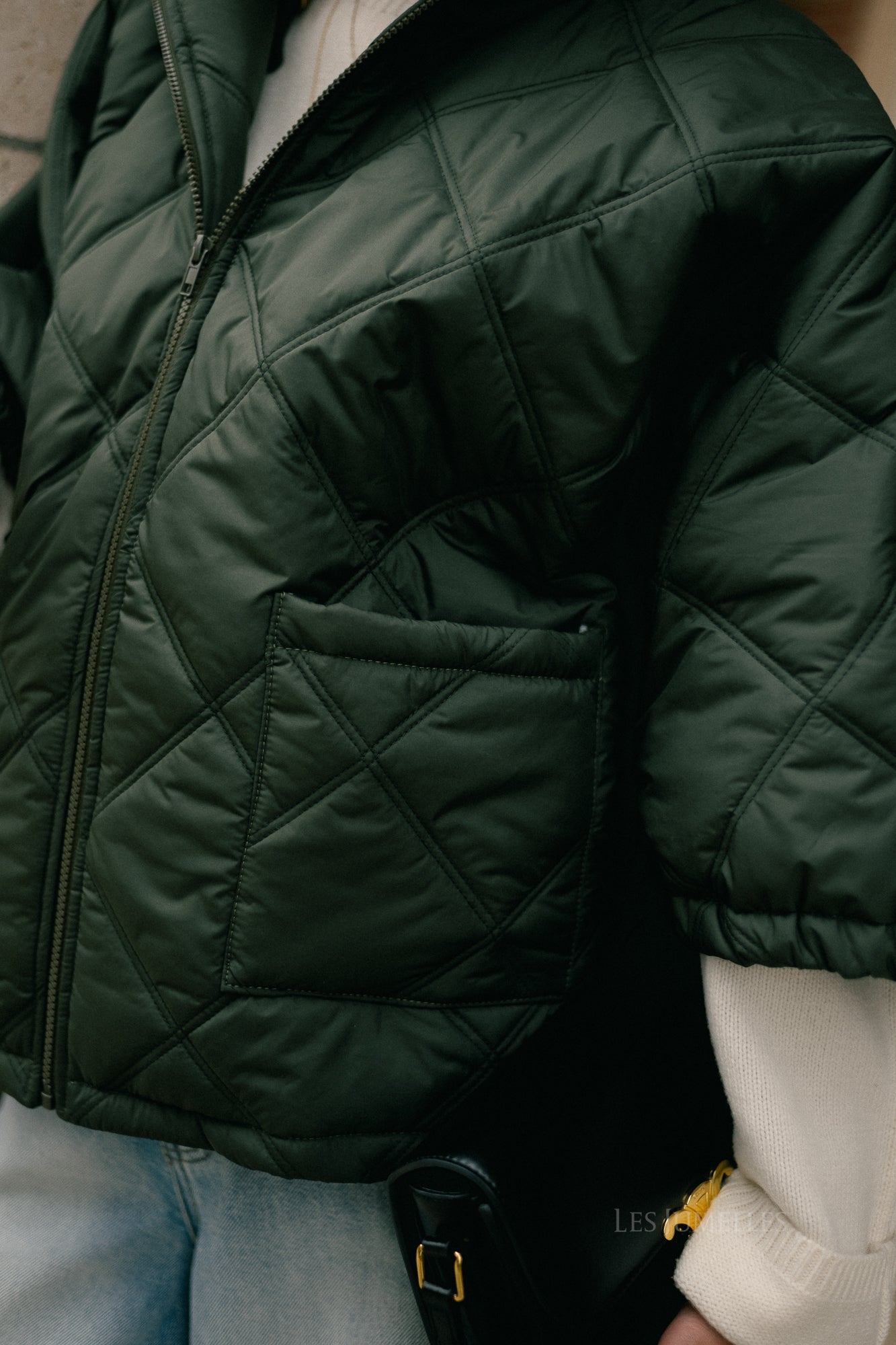 Sophie quilted jacket khaki